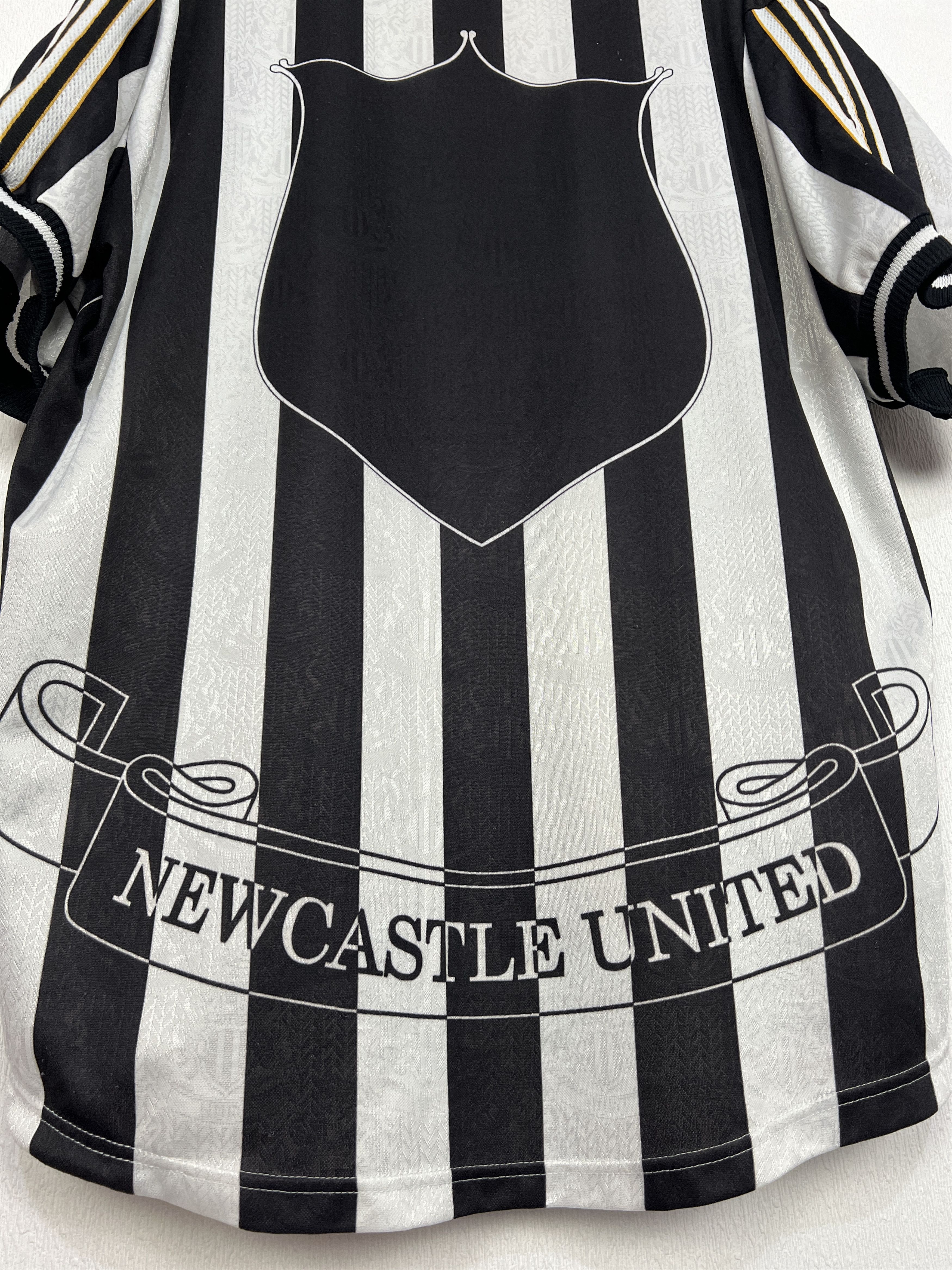 Adidas Newcastle Home football shirt 1997 Soccer Jersey Trikot Rare Size US XL / EU 56 / 4 - 9 Thumbnail