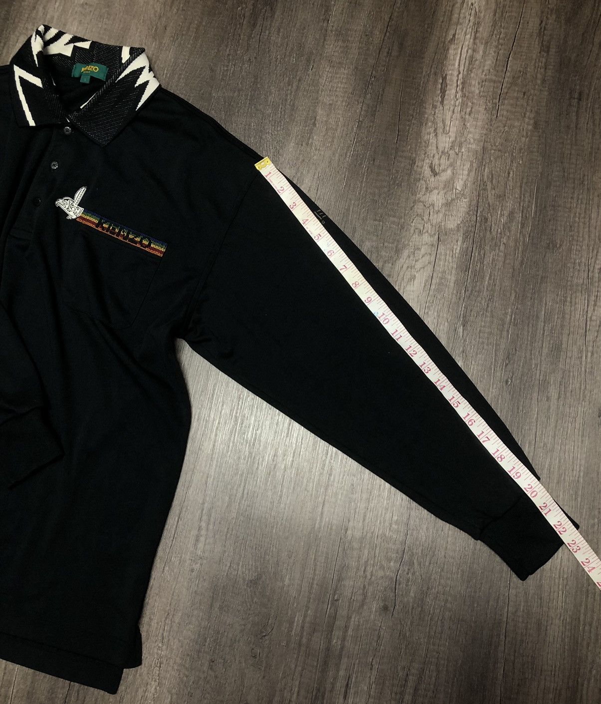 Kenzo × Vintage Vintage Kenzo Golf Pocket Long Sleeve Polo Shirt Size US XL / EU 56 / 4 - 15 Thumbnail