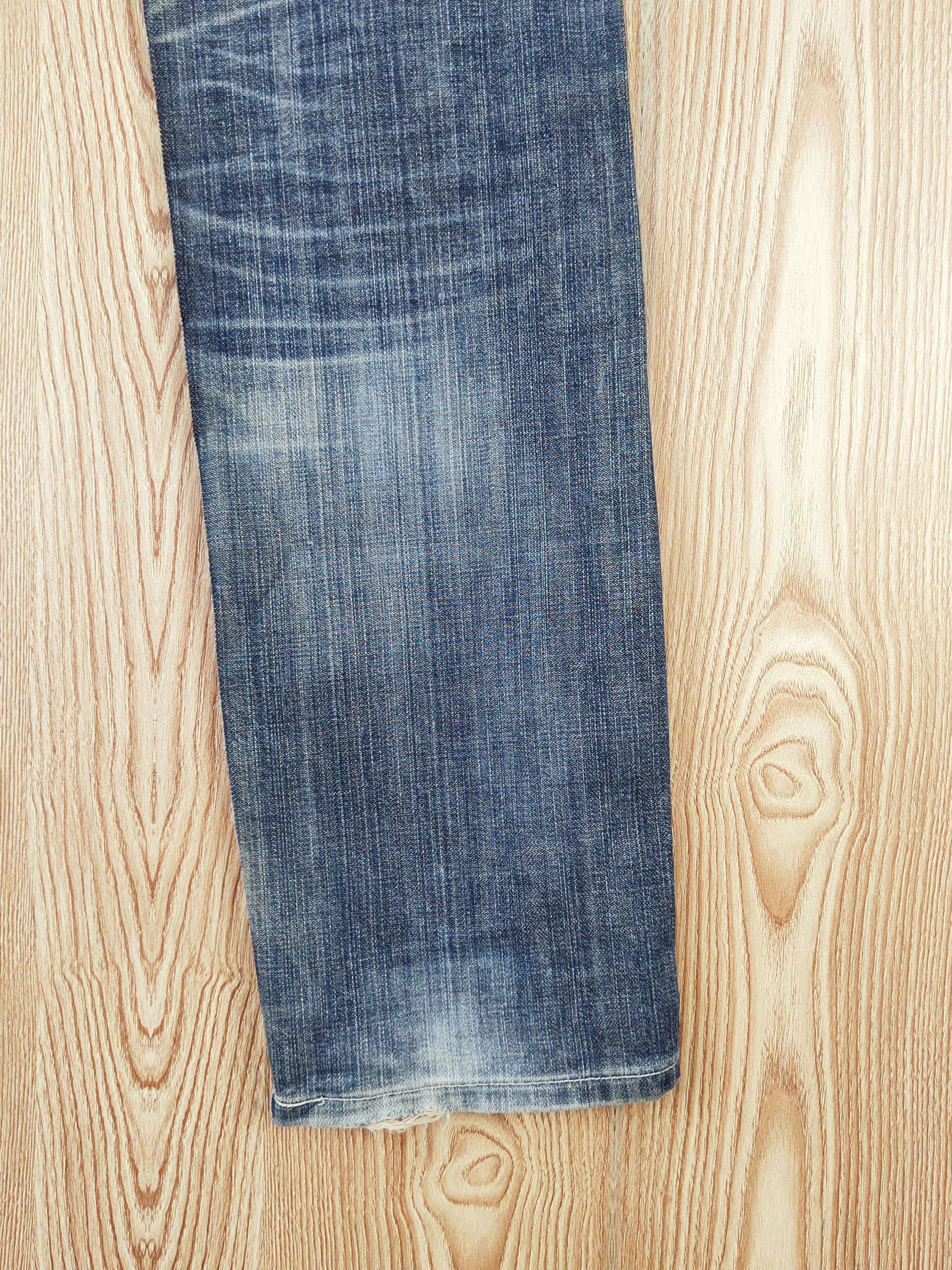 Japanese Brand Levi's Dark Blue Faded Distressed Ripped Jeans #W792 Size US 30 / EU 46 - 14 Thumbnail