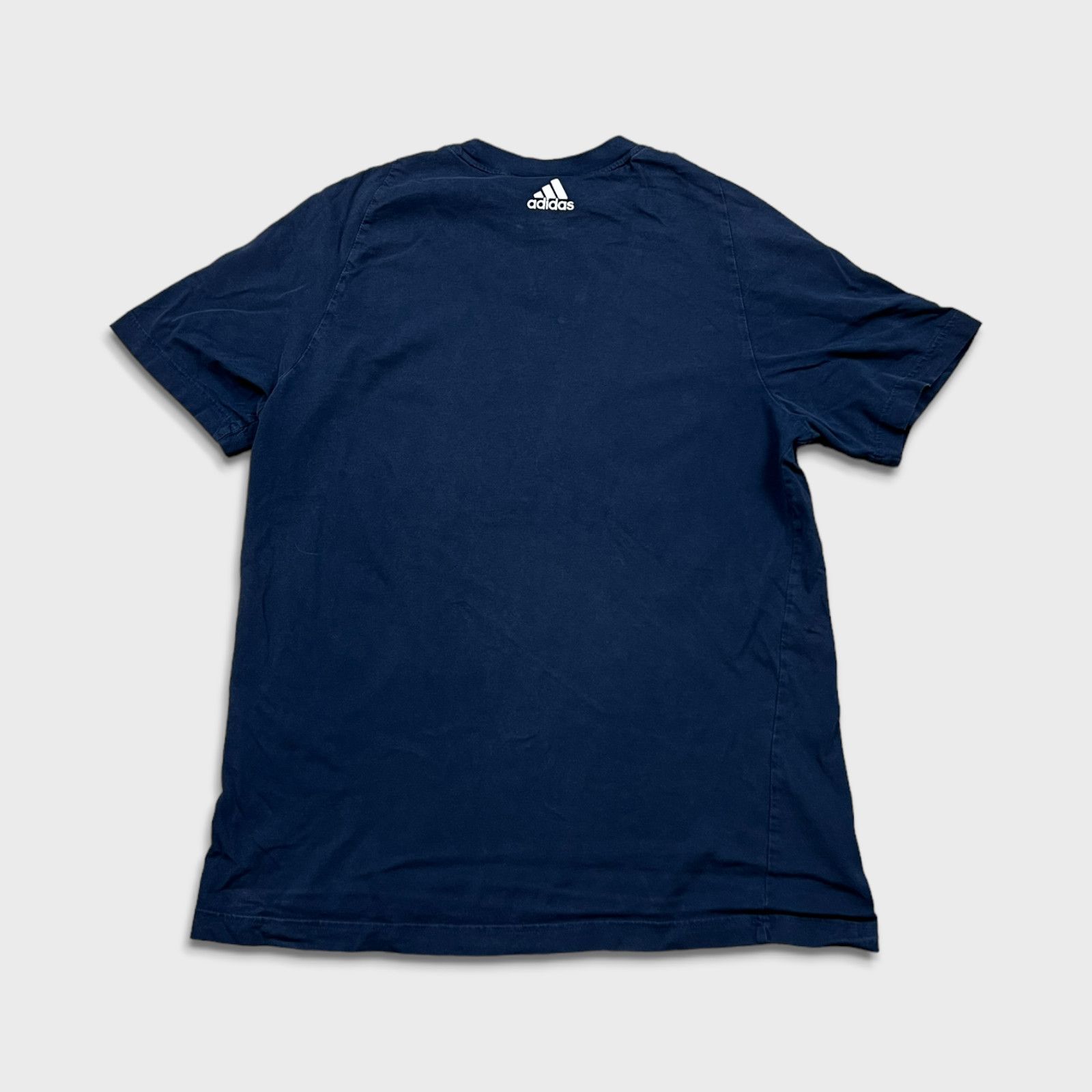 Adidas × Vintage Adidas T Shirt Medium 3 Stripe Spell Out Short Sleeve Tee Size US M / EU 48-50 / 2 - 4 Thumbnail