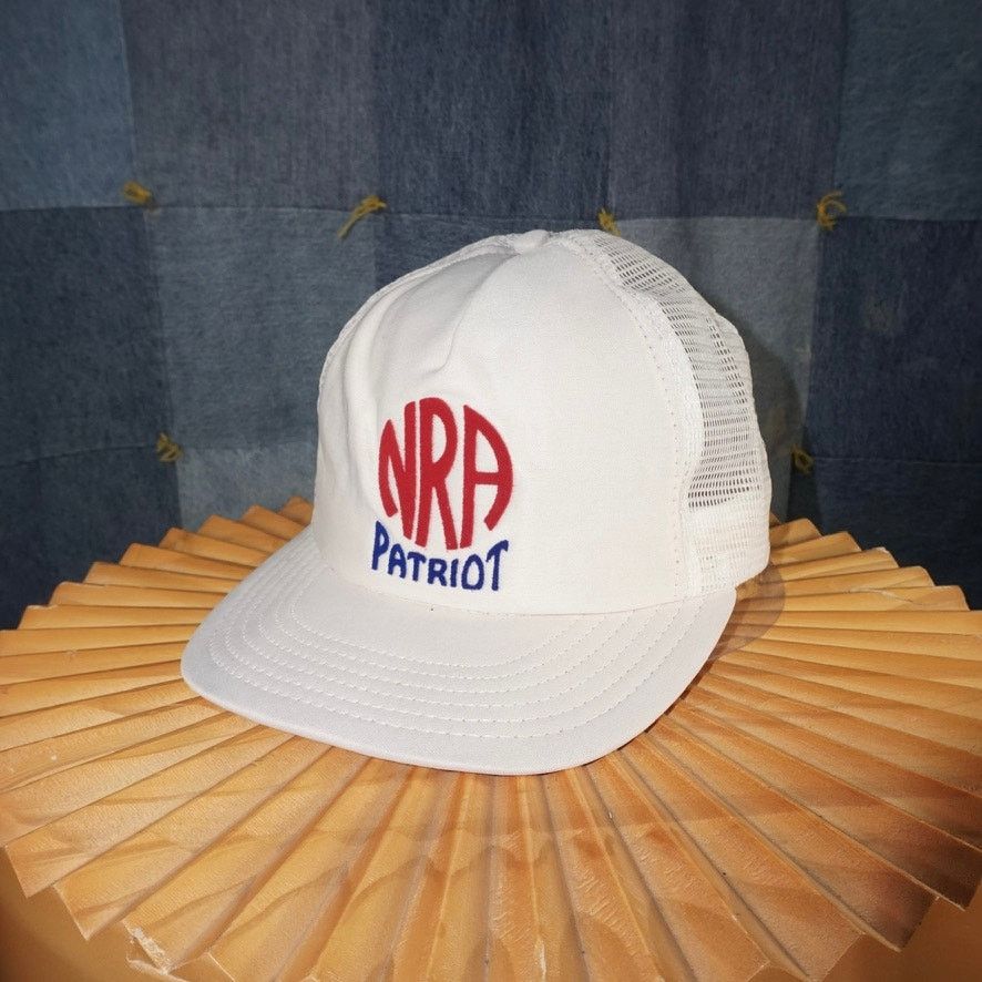 Vintage OSFA - Vintage NRA patriot felt spell out 1990s trucker hat Size ONE SIZE - 2 Thumbnail