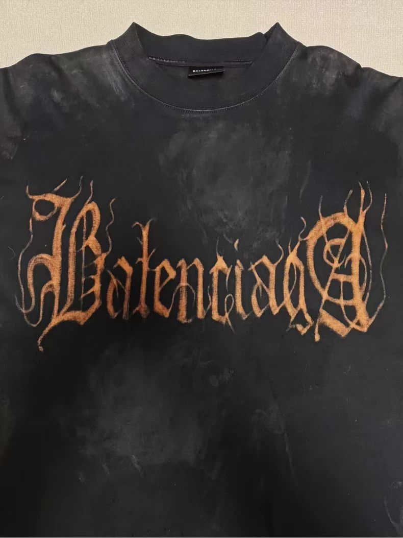 Balenciaga Balenciaga 23fw loose mud dyeing Sanskrit destroys long-sle Size US S / EU 44-46 / 1 - 4 Thumbnail