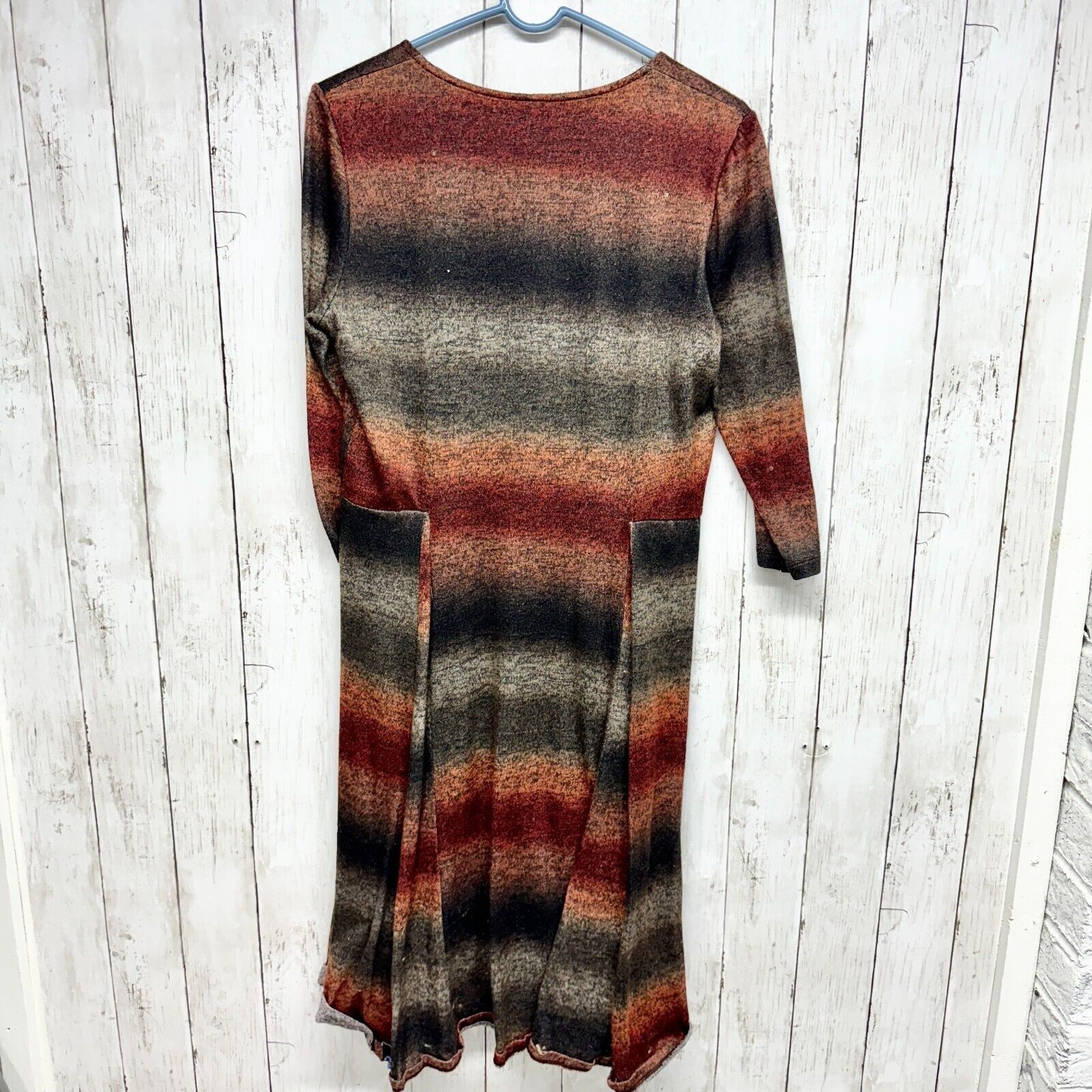 Vintage VTG Bethany Dress MD Long Sleeve Mini Striped A line Pleated Size M / US 6-8 / IT 42-44 - 6 Thumbnail