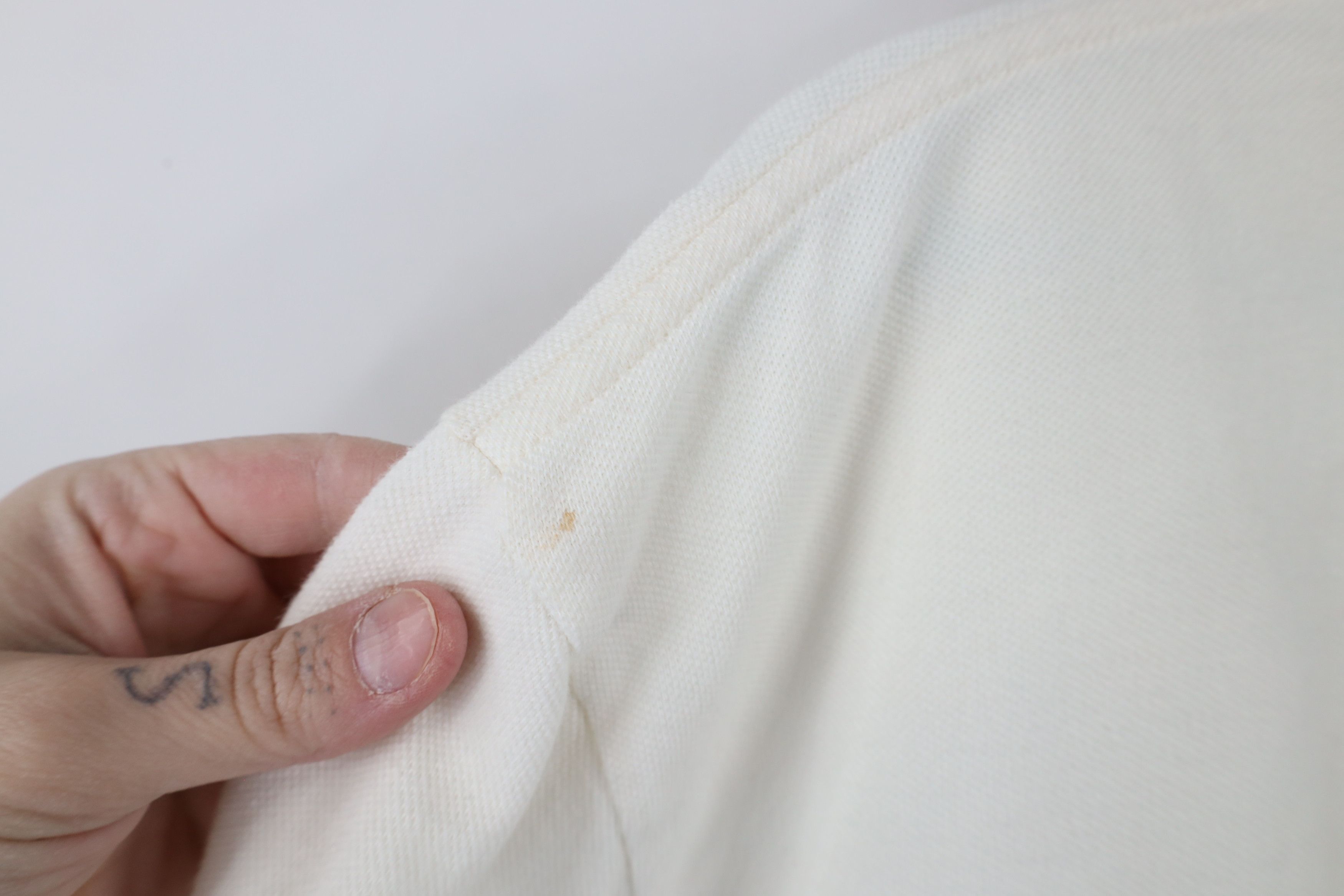Ralph Lauren × Vintage Vintage 90s Ralph Lauren Short Sleeve Polo Shirt White Size US L / EU 52-54 / 3 - 9 Thumbnail
