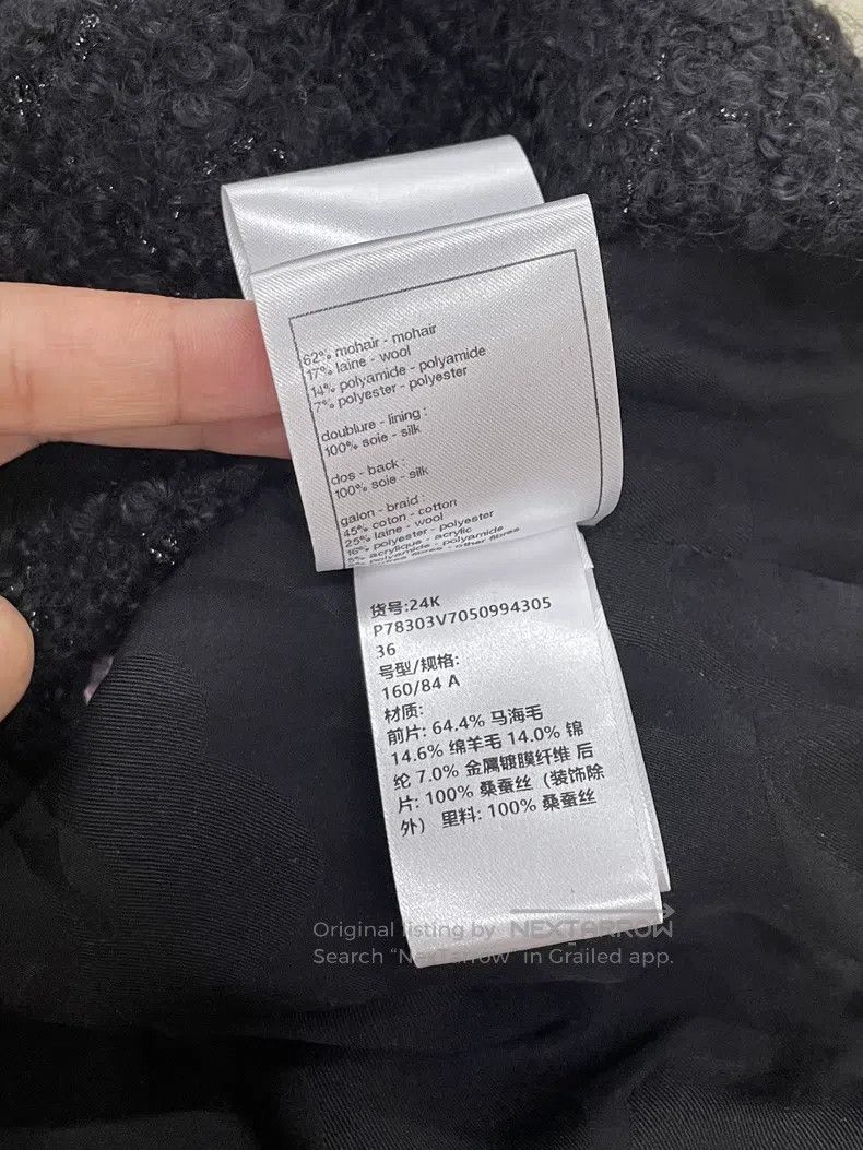 Chanel Chanel 24K pink rolled-edged black tweed vest Size XS / US 0-2 / IT 36-38 - 6 Thumbnail