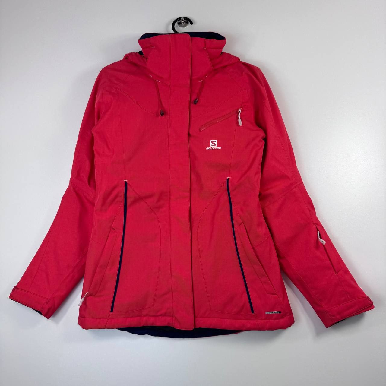 Salomon Salomon Ski Jacket Womens Red Hooded Waterproof Size S Size S / US 4 / IT 40 - 1 Thumbnail