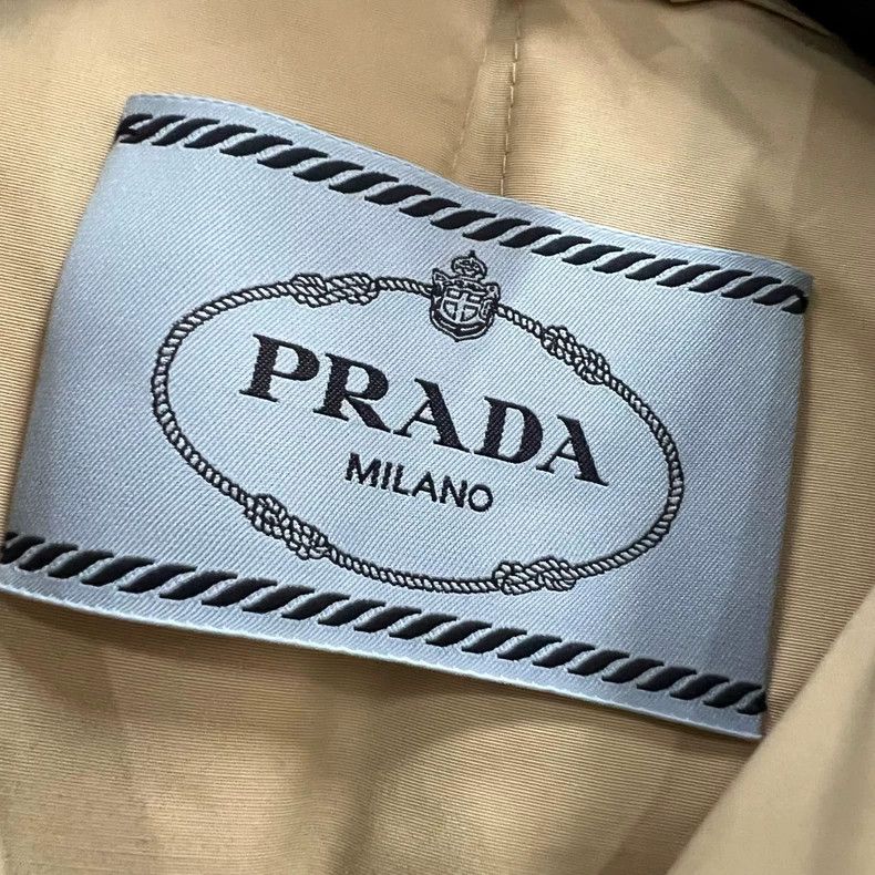 Prada Prada Khaki double-breasted sleeveless windbreaker jacket 2 Size US XXS / EU 40 - 4 Thumbnail