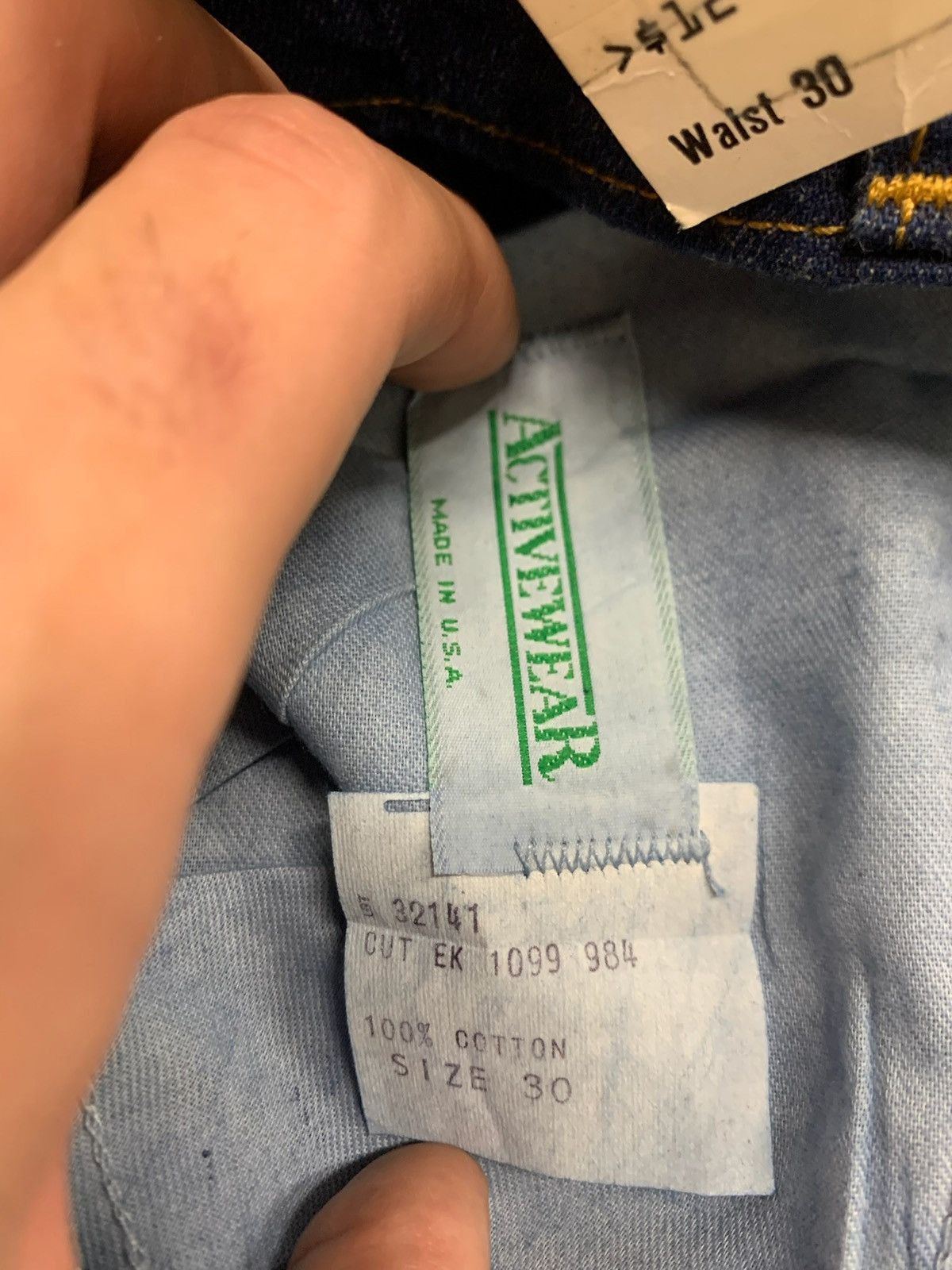 Jean × Vintage Vintage 1970s Sears Denim Shorts Size US 31 - 1 Thumbnail