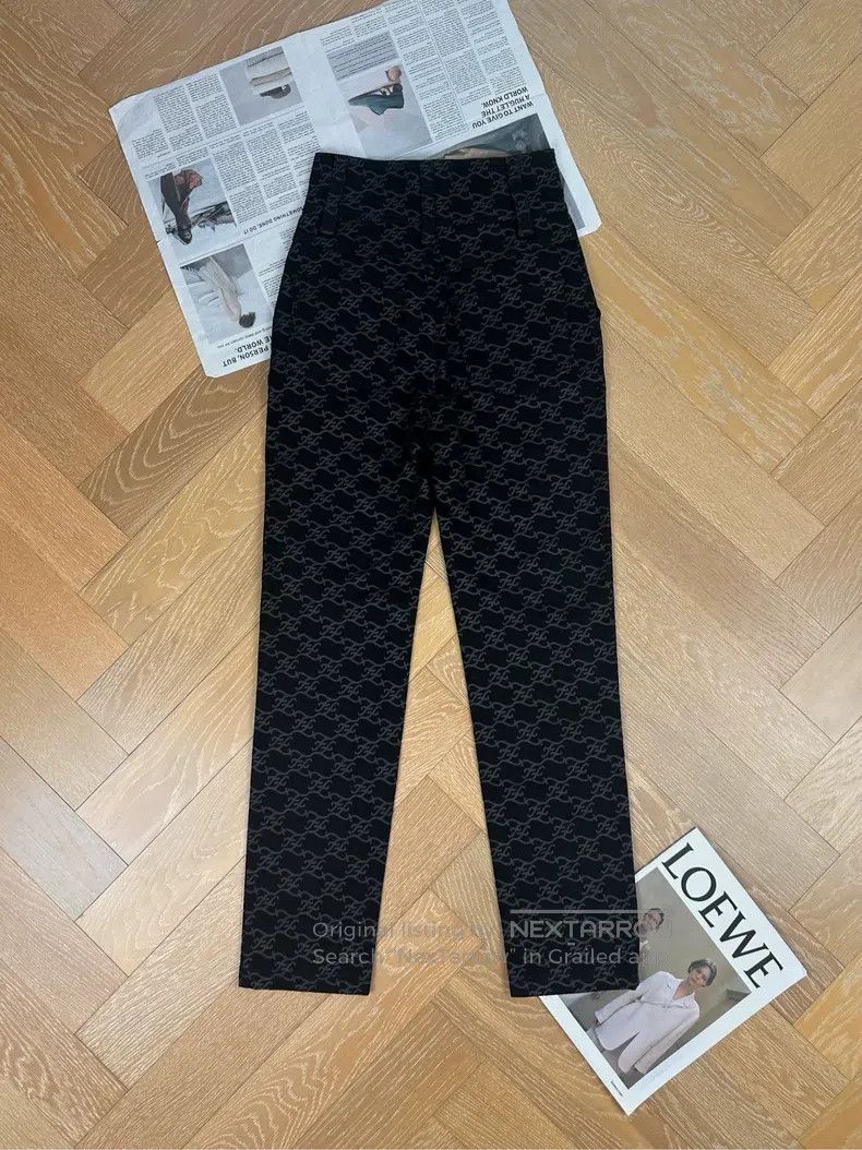 Fendi Fendi High-waisted denim jeans with all-over logo print - Size 24" / US 00 / IT 34 - 2 Thumbnail