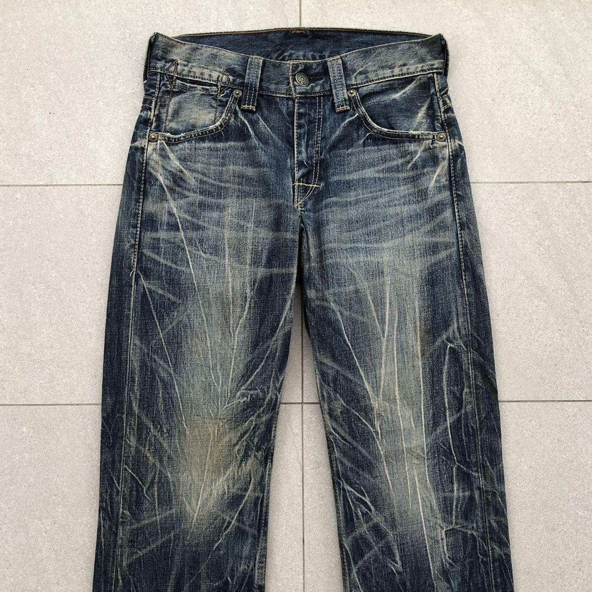 Levi's Vintage Levi's 503 straight-leg washed denim jeans Size US 31 - 2 Thumbnail