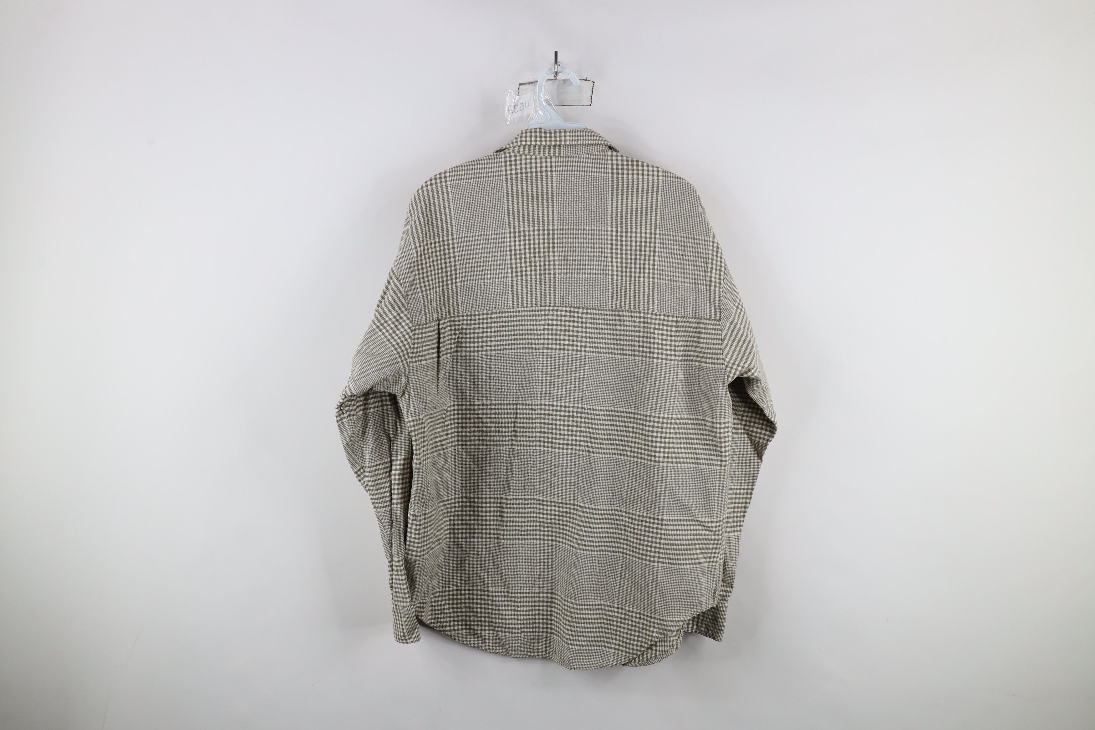 Vintage Vintage 90s Streetwear Houndstooth Flannel Button Shirt Size US M / EU 48-50 / 2 - 8 Thumbnail