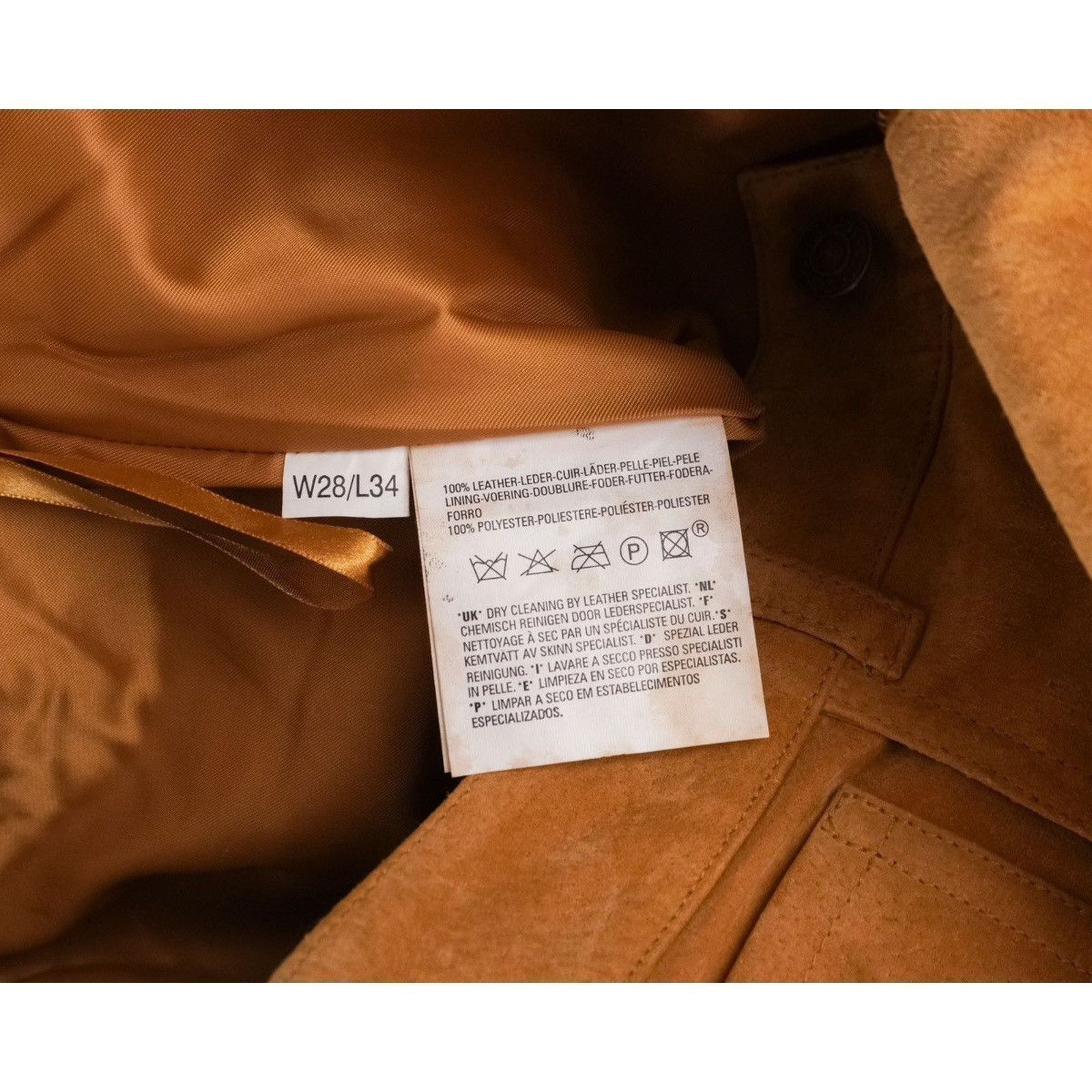 Levi's × Vintage Vintage 90’s levis brown suede leather pants Size US 28 / EU 44 - 8 Thumbnail