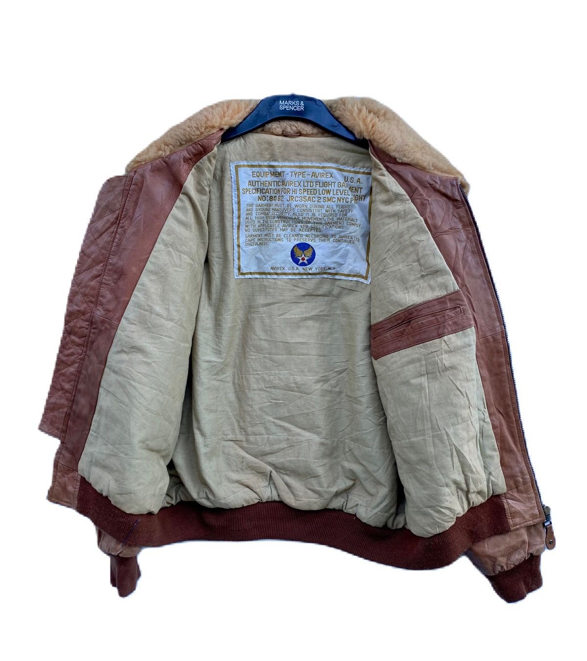 Avirex × Junya Watanabe AVIREX NEW YORK TYPE G-1 SOFT LEATHER JACKET WITH FUR Size US L / EU 52-54 / 3 - 3 Thumbnail