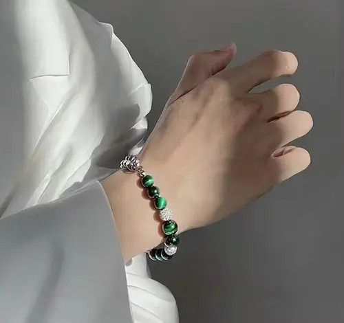 Japanese Brand Vintage green opal bracelet Size ONE SIZE - 1 Thumbnail