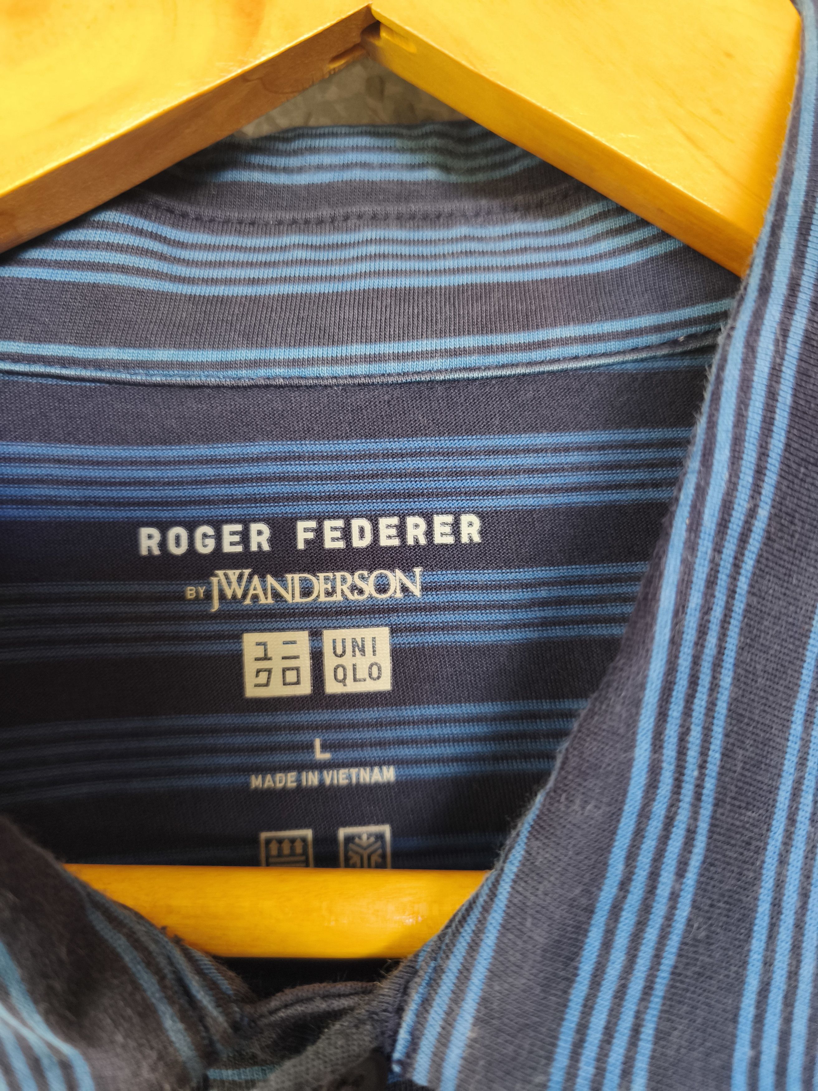 JW Anderson × Uniqlo 🔥 Roger Federer X JW Anderson polo stripes tees Size US L / EU 52-54 / 3 - 6 Thumbnail