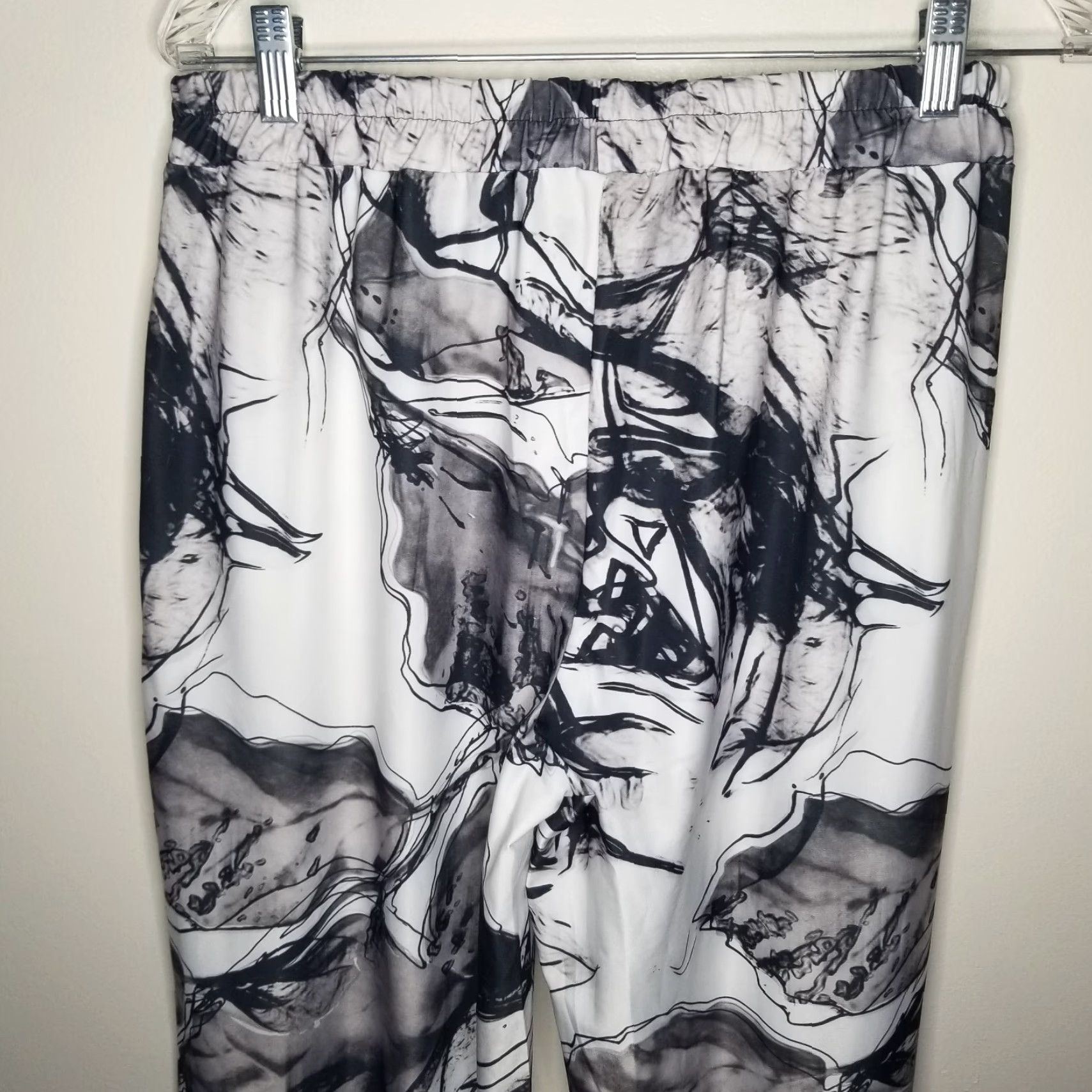 Vintage VINTAGE Lily Women's Pants Loose Fit Lightweight Black White Size M Women Size 32" / US 10 / IT 46 - 5 Thumbnail