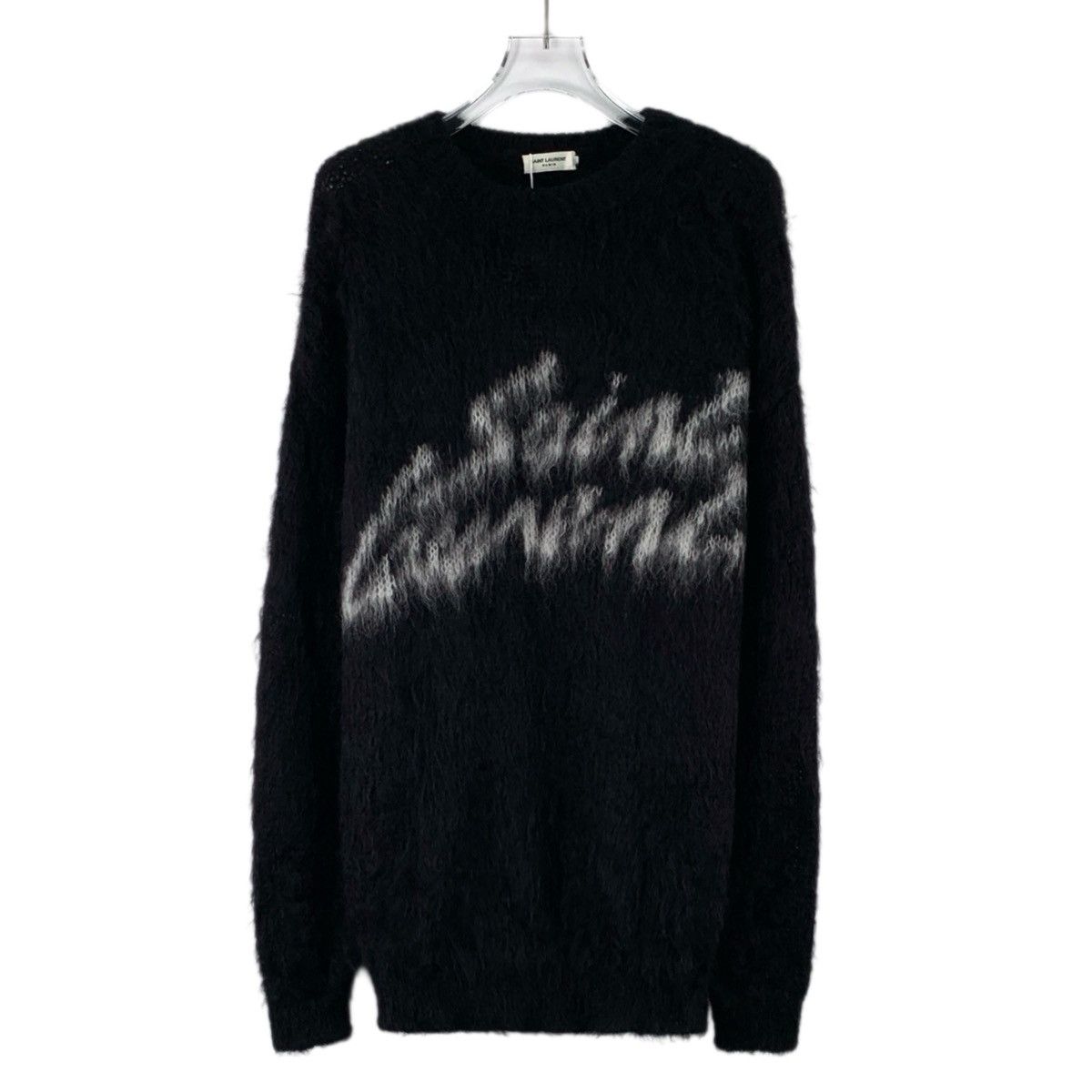 Yves Saint Laurent Yves Saint Laurent Logo Letter Mohair Knit Sweater K26WX Size S / US 4 / IT 40 - 1 Thumbnail