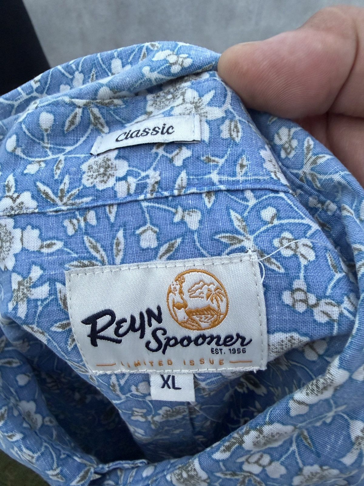 Reyn Spooner PreOwned Reyn Spooner Classic Blue Hawaiian Shirt Men's XL Size US XL / EU 56 / 4 - 4 Thumbnail