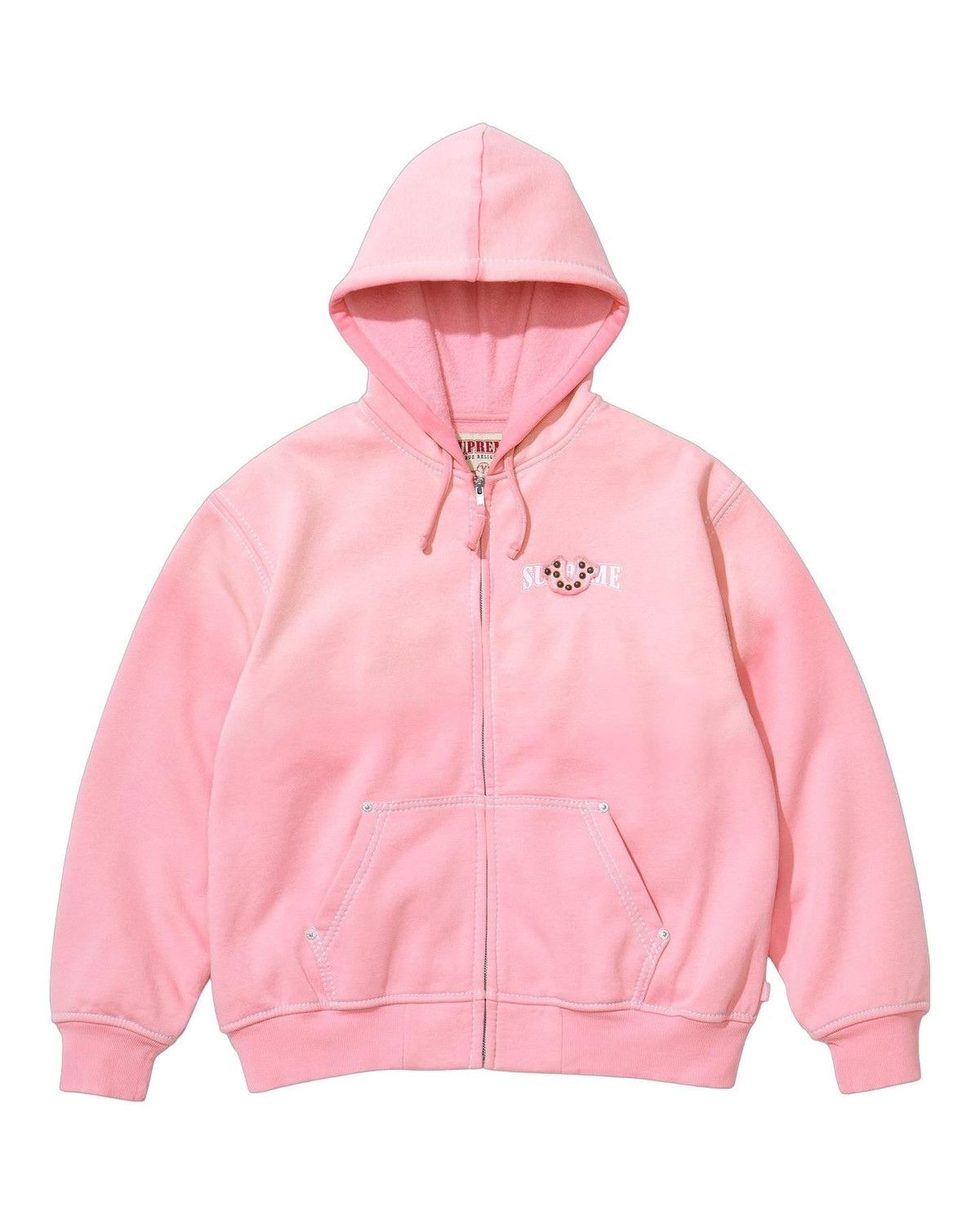 Supreme IDGAF Zip Up Hooded Sweatshirt | Grailed