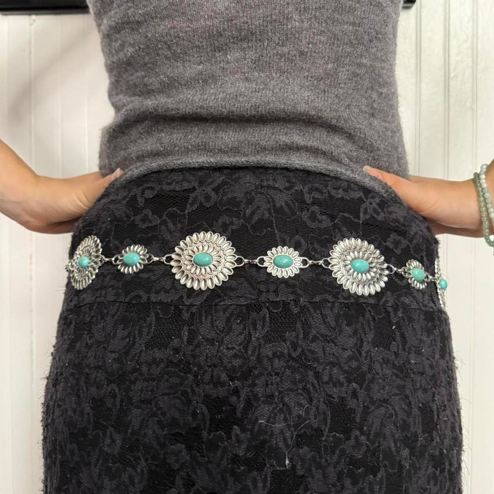 Other Cute turquoise metal boho western WMNS2 Size ONE SIZE - 4 Thumbnail