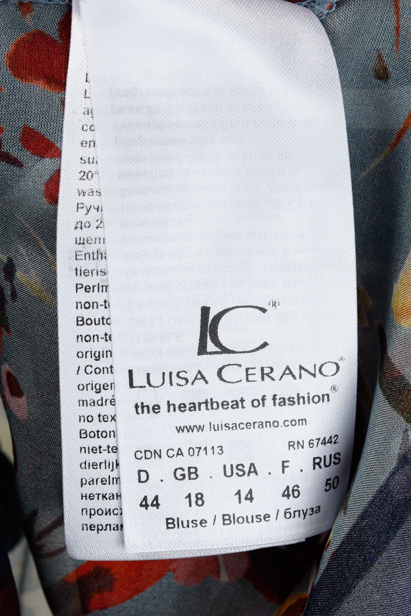 Luisa Cerano Luisa Cerano AW/21 Silk Floral Print Blouse Size L / US 10 / IT 46 - 10 Thumbnail