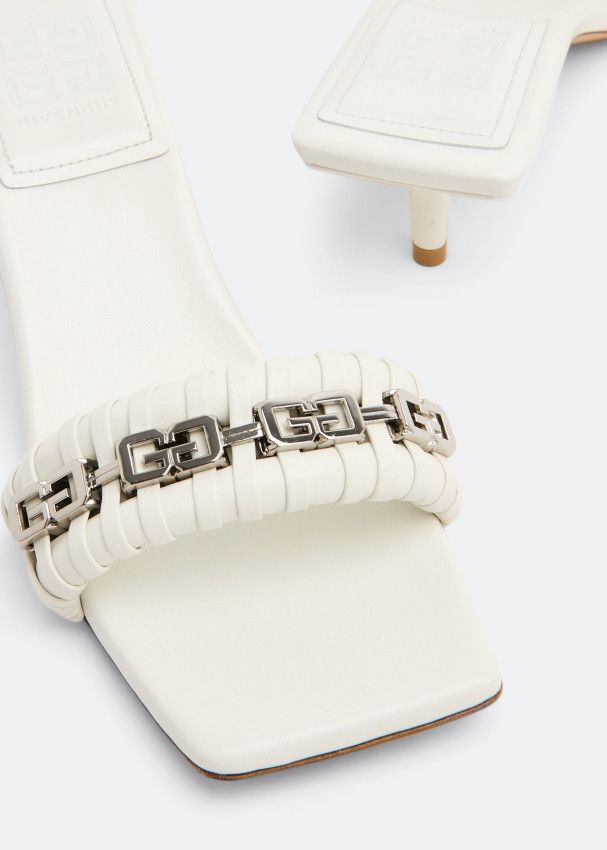 Givenchy o1loc1c0724 Heeled Sandals in White Size US 8 / IT 38 - 2 Thumbnail
