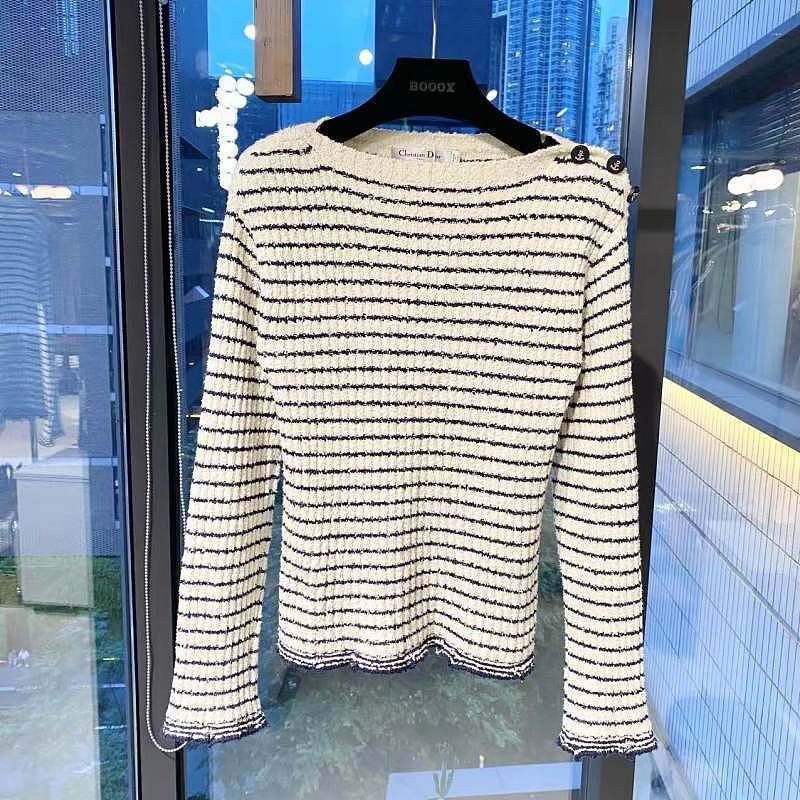 Dior Dior Striped Marine Sweater Size 36 Size XS / US 0-2 / IT 36-38 - 1 Thumbnail