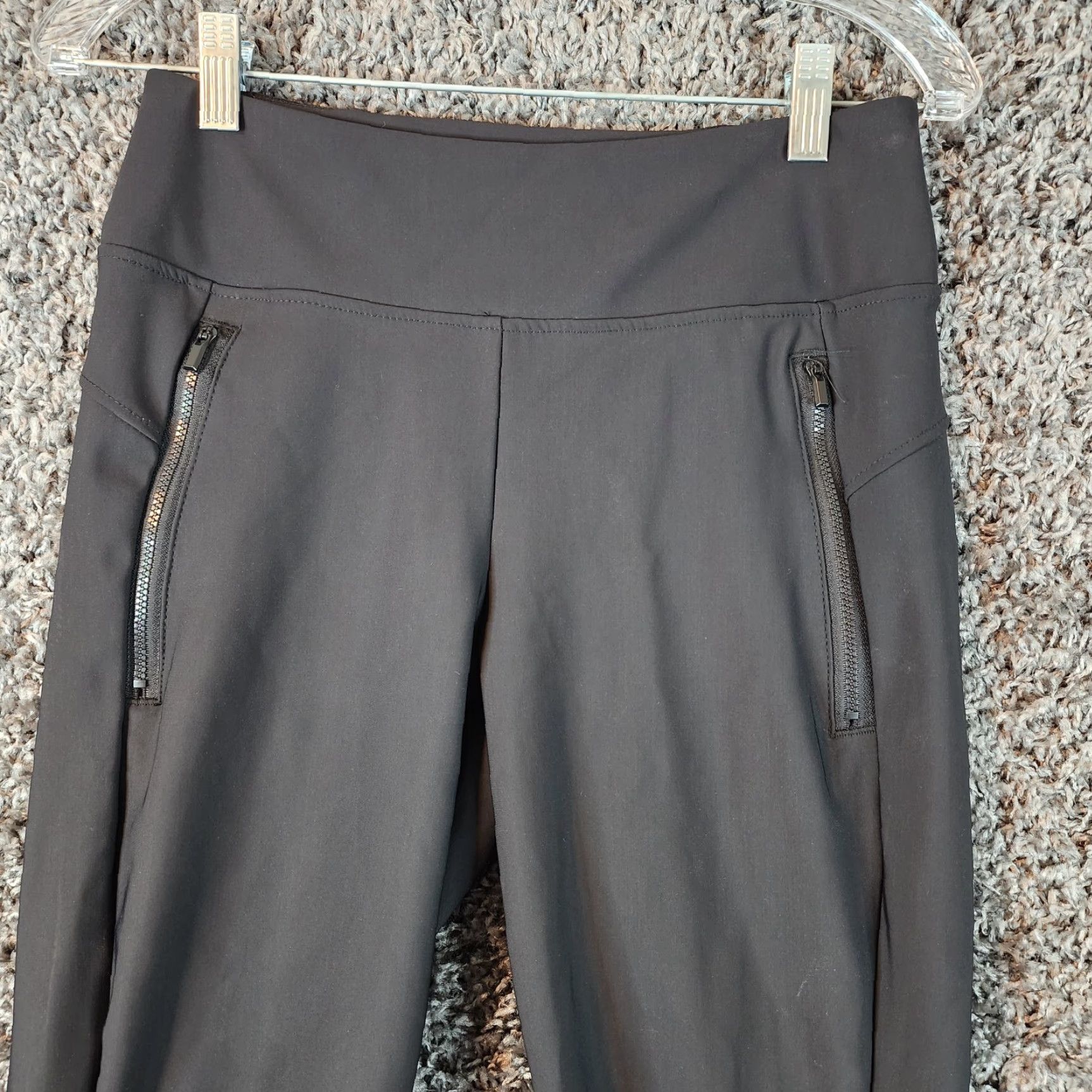 Vintage Members Mark Leggings Womens Black Activewear City Stretch Size M Size 32" / US 10 / IT 46 - 2 Thumbnail