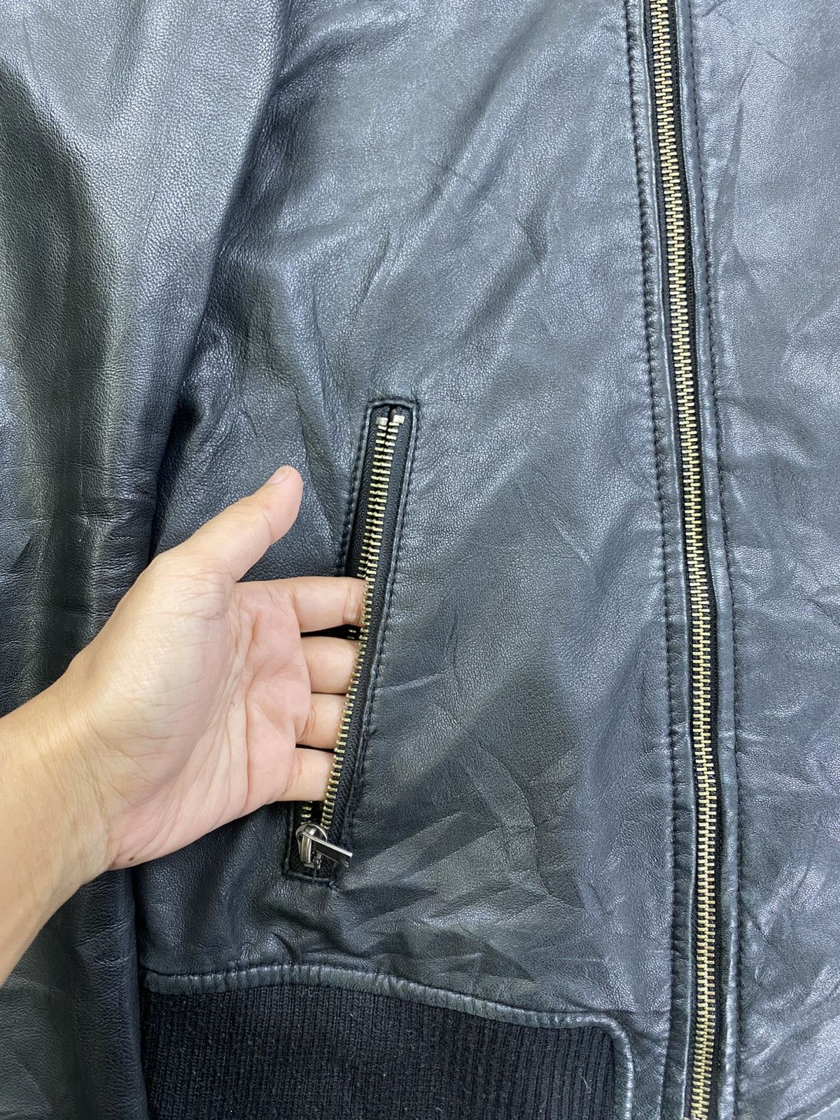 United Arrows × Vintage Vintage United Arrows White Label Leather Jacket Size US M / EU 48-50 / 2 - 7 Thumbnail