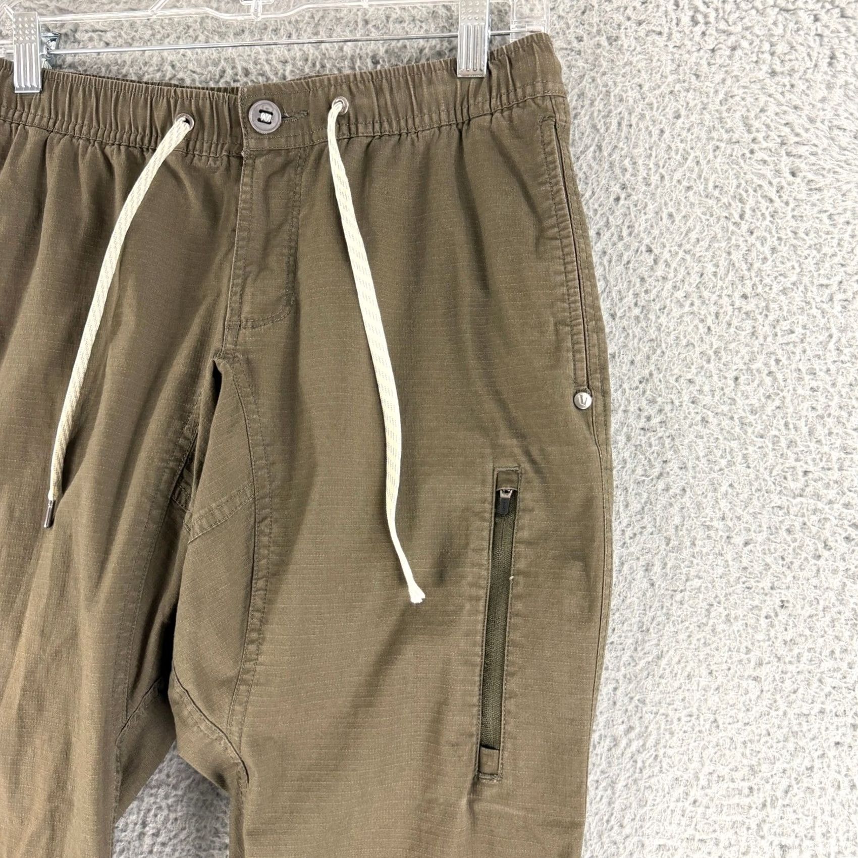 Vuori Vuori Ripstop Climber Pants Mens S Olive Green Slim Straight Jogger Pants Slim Straight Outdoor City Casual Travel Mens Size US 28 / EU 44 - 2 Thumbnail