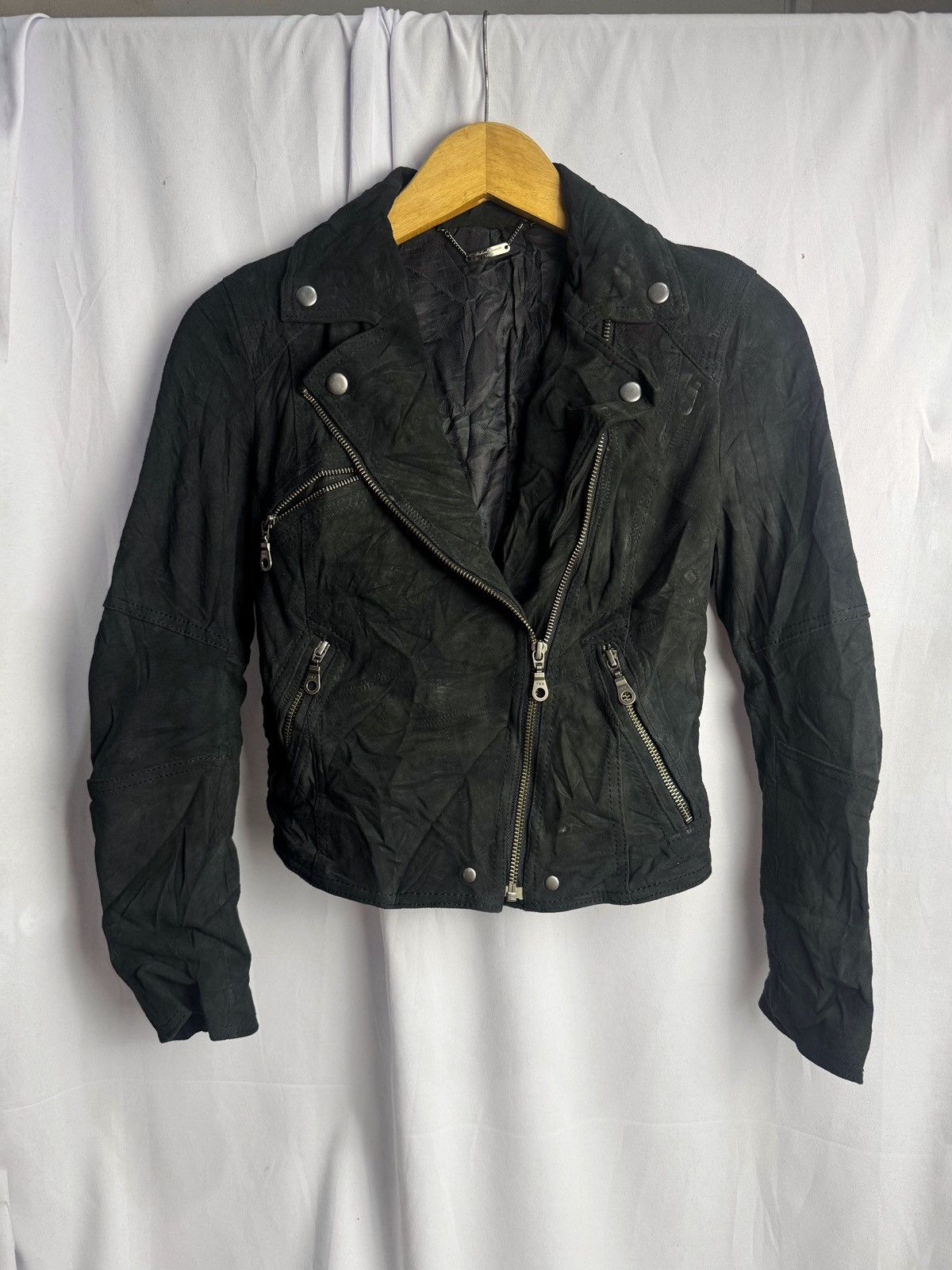 Yasuyuki Ishii Abahouse Leather Jacket Biker Japanese Styled Size S / US 4 / IT 40 - 2 Thumbnail