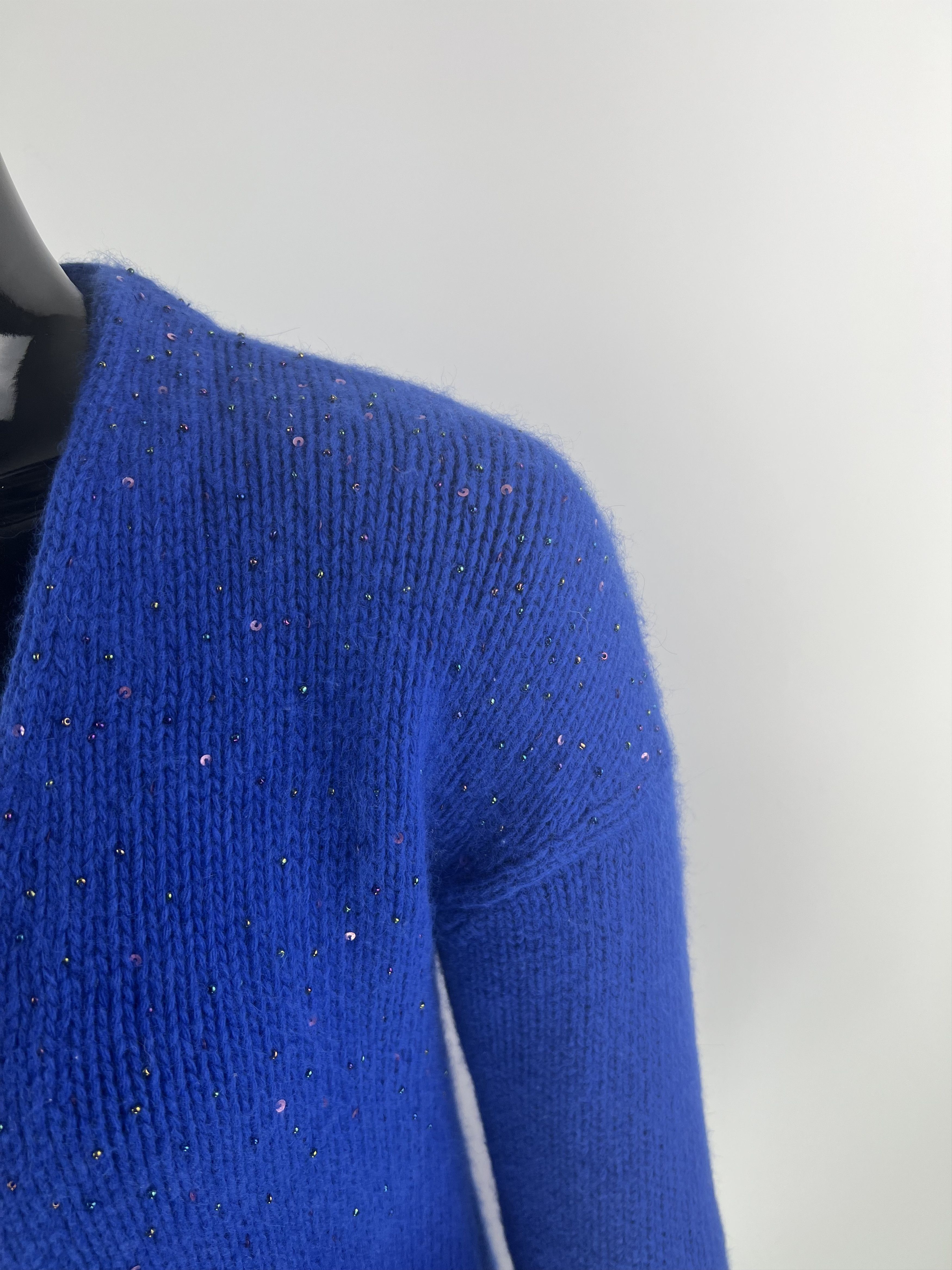 Sandro Sandro cardigan wool angora sequins Blue size S Size S / US 4 / IT 40 - 5 Thumbnail