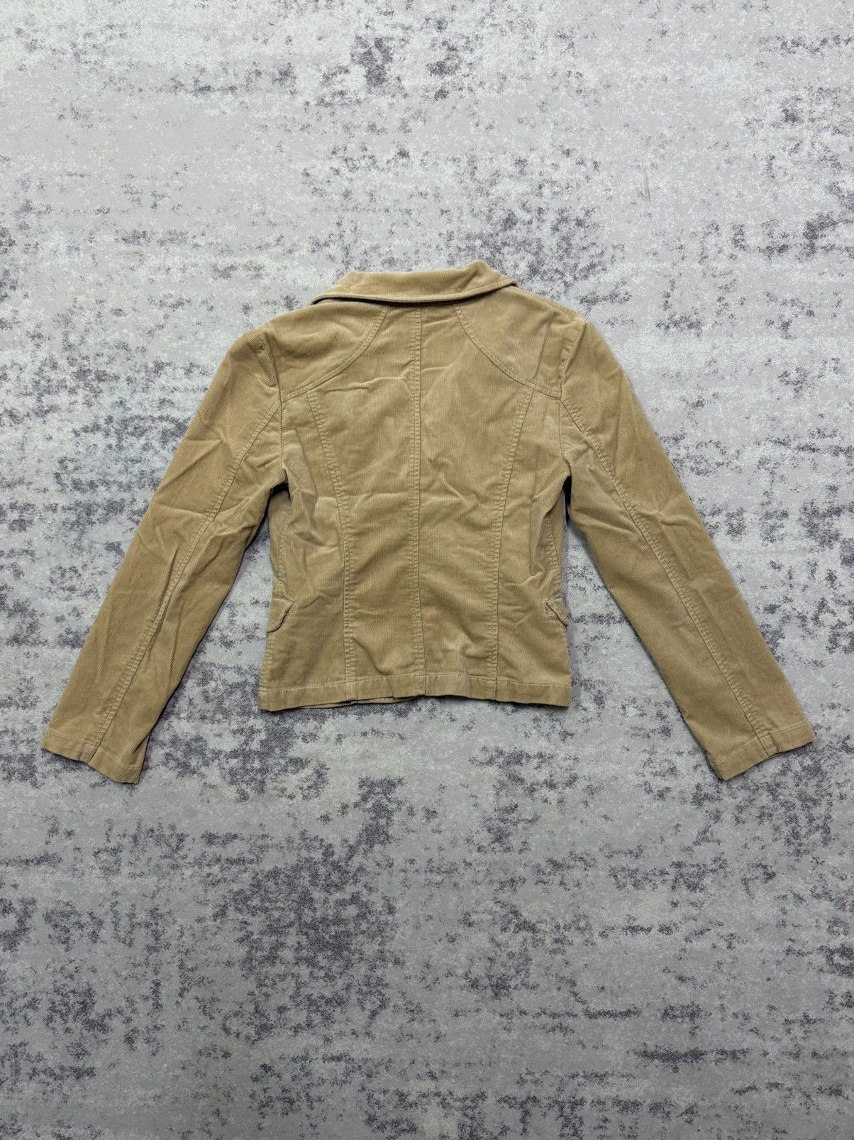 United Colors Of Benetton United colors of Benetton beige corduroy blazer Jacket Size XS / US 0-2 / IT 36-38 - 14 Thumbnail