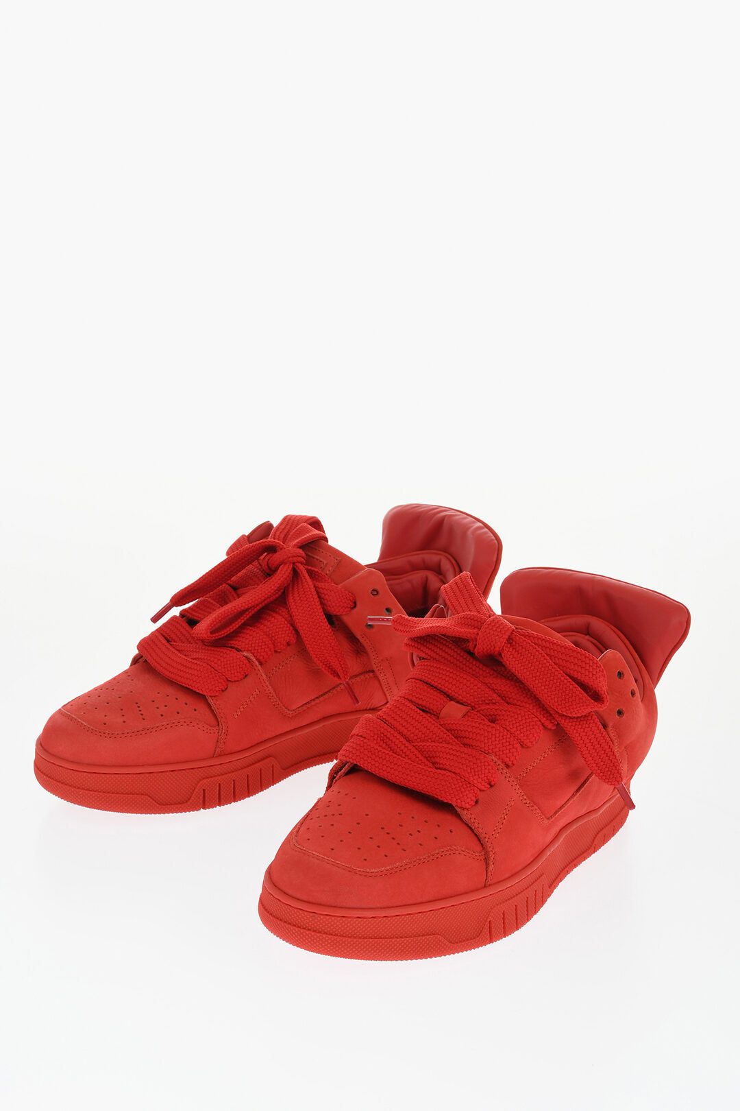 1989 STUDIO og1mm0725 Leather Low-Top Sneakers in Red Size US 12 / EU 45 - 2 Thumbnail