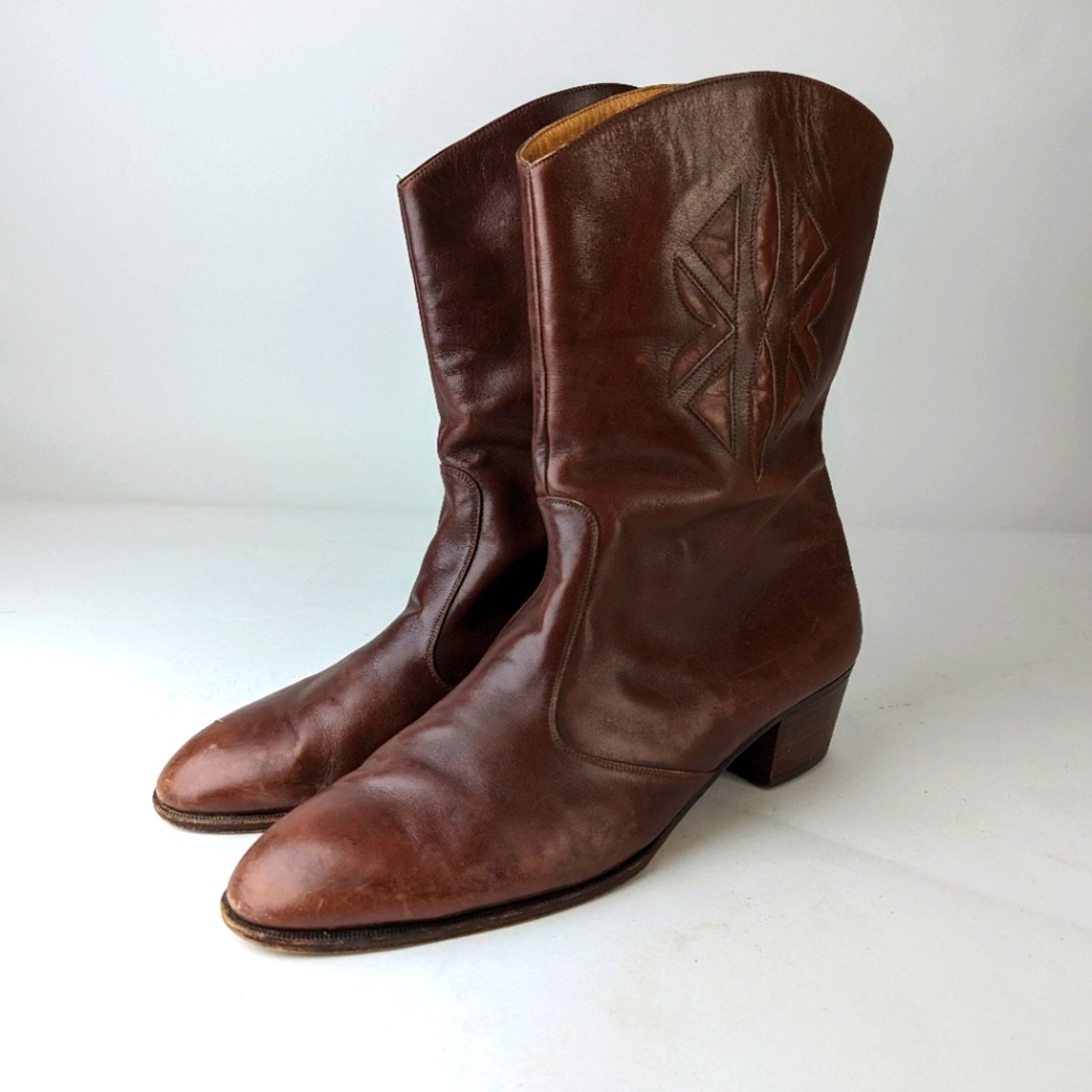 Bally Vintage Mens Bally Leather Ankle Boots 11 Size US 11 / EU 44 - 1 Thumbnail