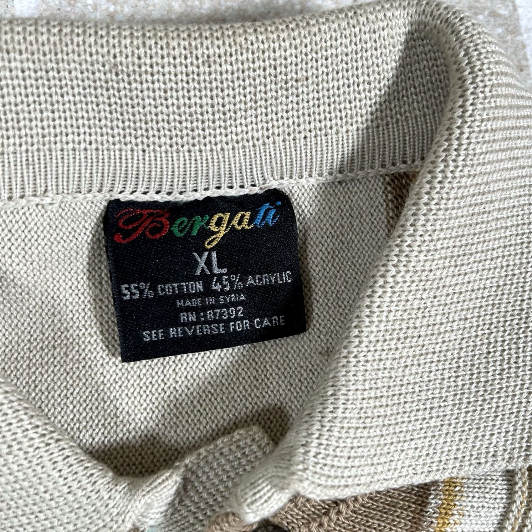 Coogi VINTAGE Bergati Polo Shirt Short Sleeve XL Men Blue 90s Knit 3D Bergati Style Sweater Polo Shirt 90s Mens XL Blue Knit} Size US XL / EU 56 / 4 - 5 Thumbnail