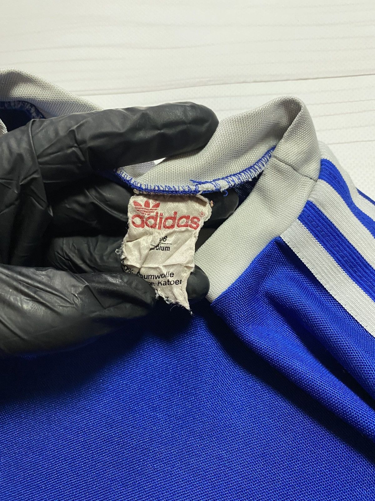 Adidas Vintage 80’s Retro Adidas Made West Germany soccer jersey Size US M / EU 48-50 / 2 - 3 Thumbnail
