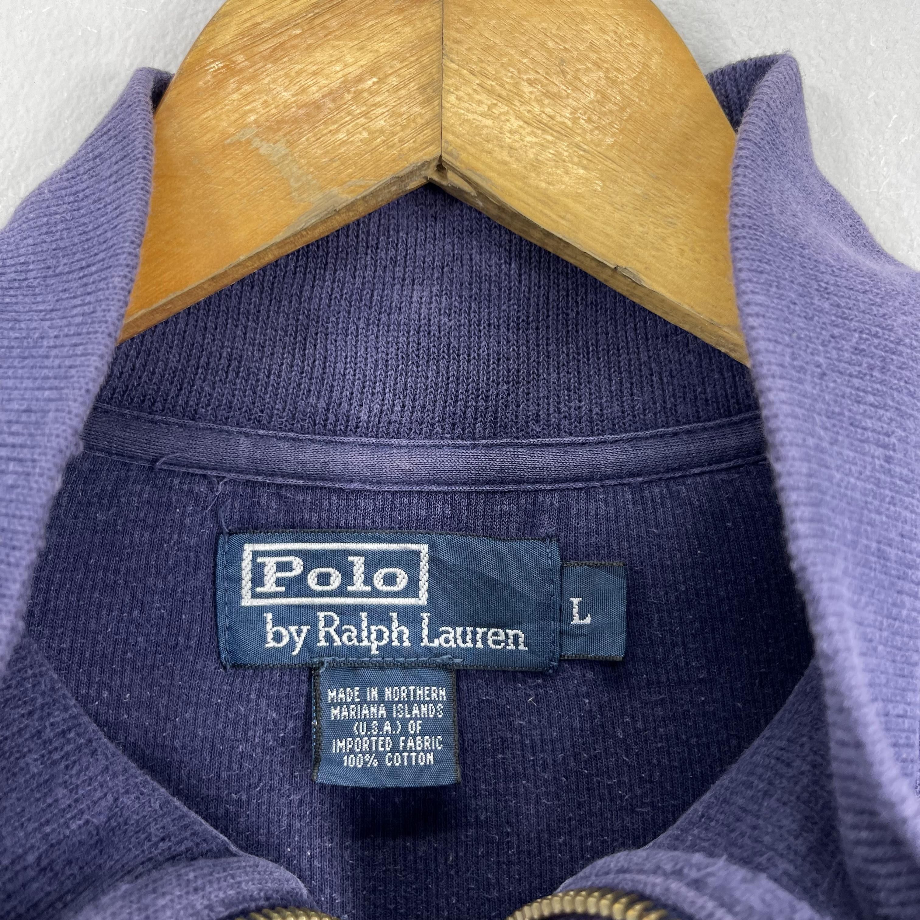 Polo Ralph Lauren Vintage 90s POLO RALPH LAUREN Half Zipper Sweatshirt Size US L / EU 52-54 / 3 - 4 Thumbnail