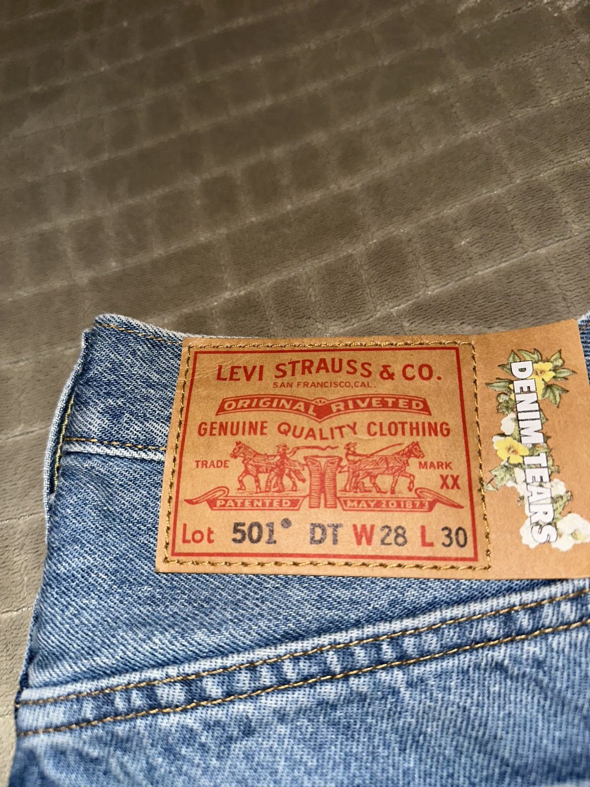 (B).Stroy × DENIM TEARS DENIM TEARS X (B)STROY LEVI’S 501 Size US 28 / EU 44 - 7 Thumbnail