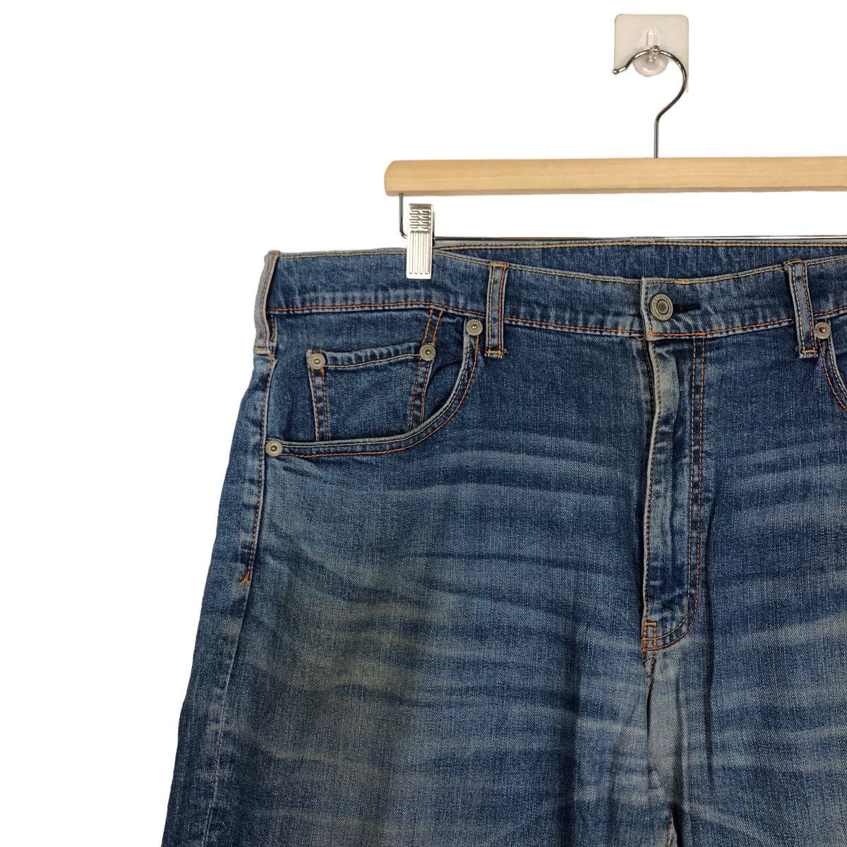 Japanese Brand 🔥VINTAGE DISTRESSED DENIM JEANS JAPAN INSPIRE ISSEY MIYAKE Size US 40 / EU 56 - 6 Thumbnail