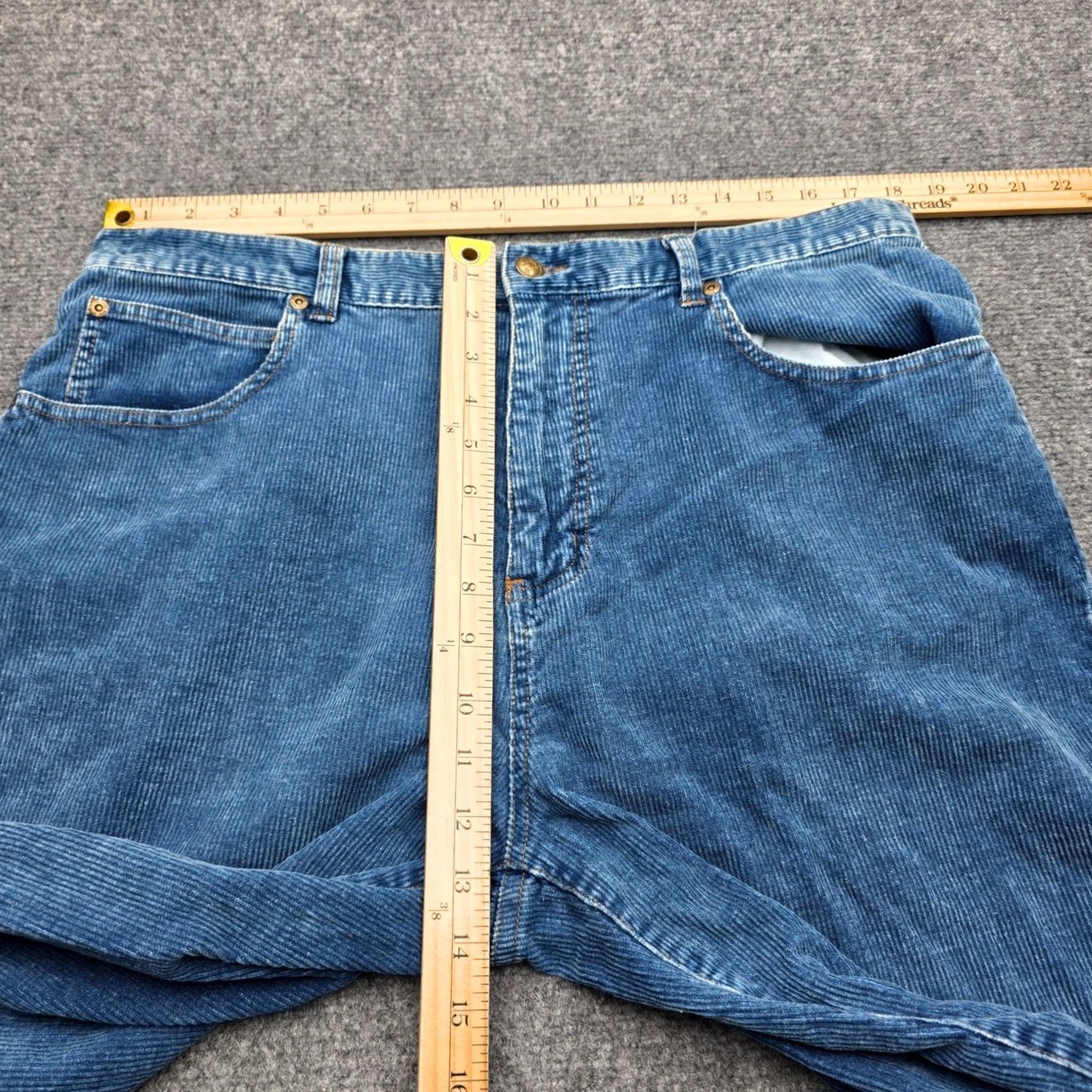 Vintage VINTAGE White Blue Shirt Jean Pants Mens 38x30 Blue Corduroy Baggy Skater Y2K 90s Size US M / EU 48-50 / 2 - 4 Thumbnail
