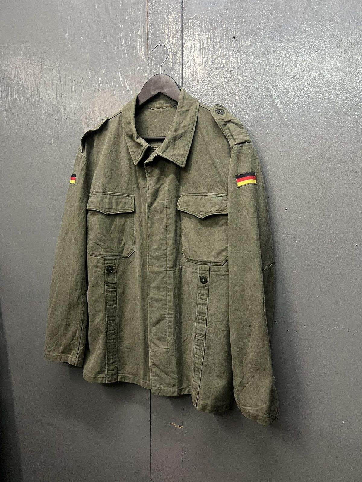 Vintage Vintage German Army Jacket Size US L / EU 52-54 / 3 - 2 Thumbnail