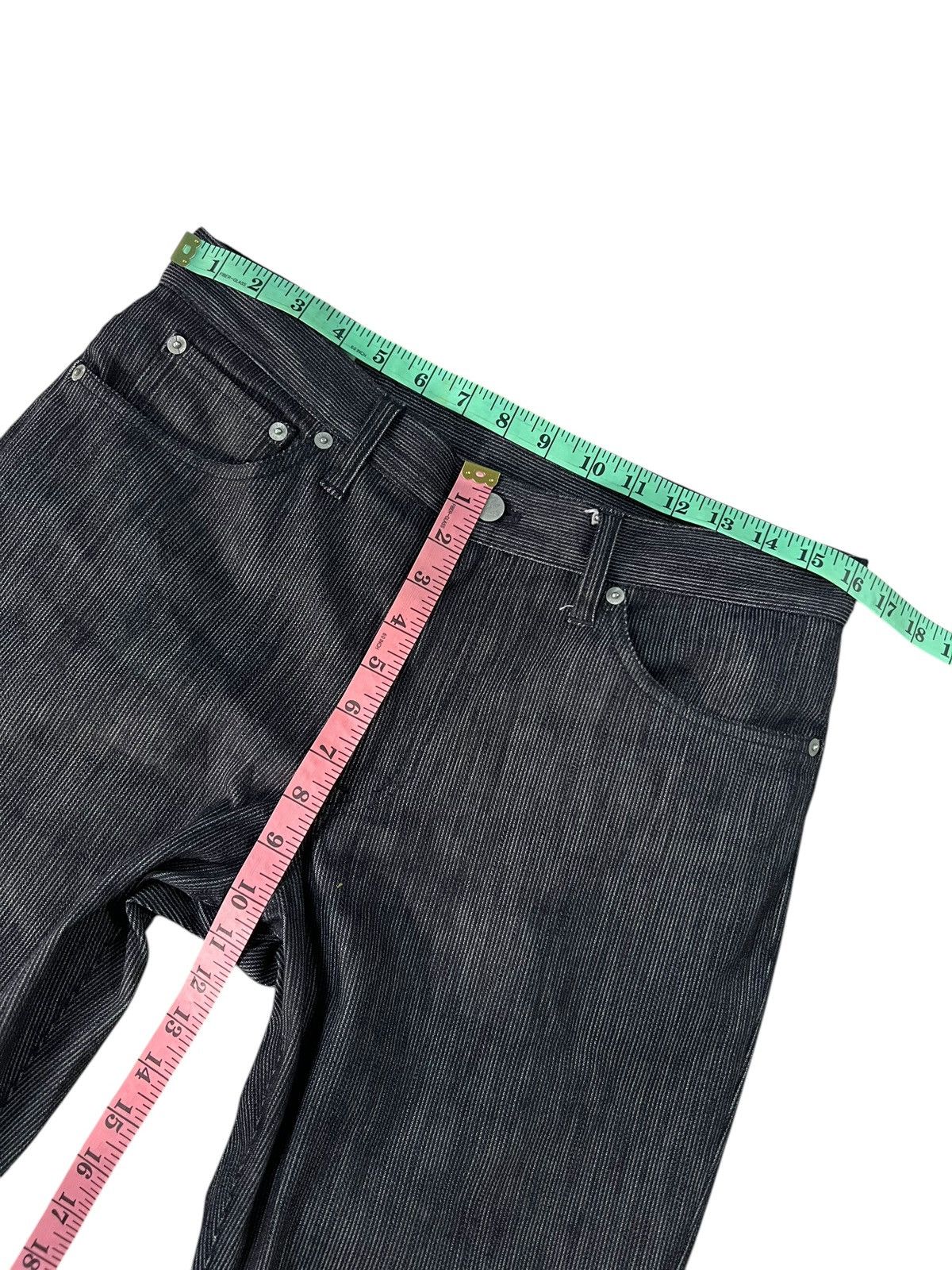 If Six Was Nine × Takeo Kikuchi × Tornado Mart VINTAGE TAKEO KIKUCHI STRIPE JEANS VERY RARE Size US 32 / EU 48 - 10 Thumbnail