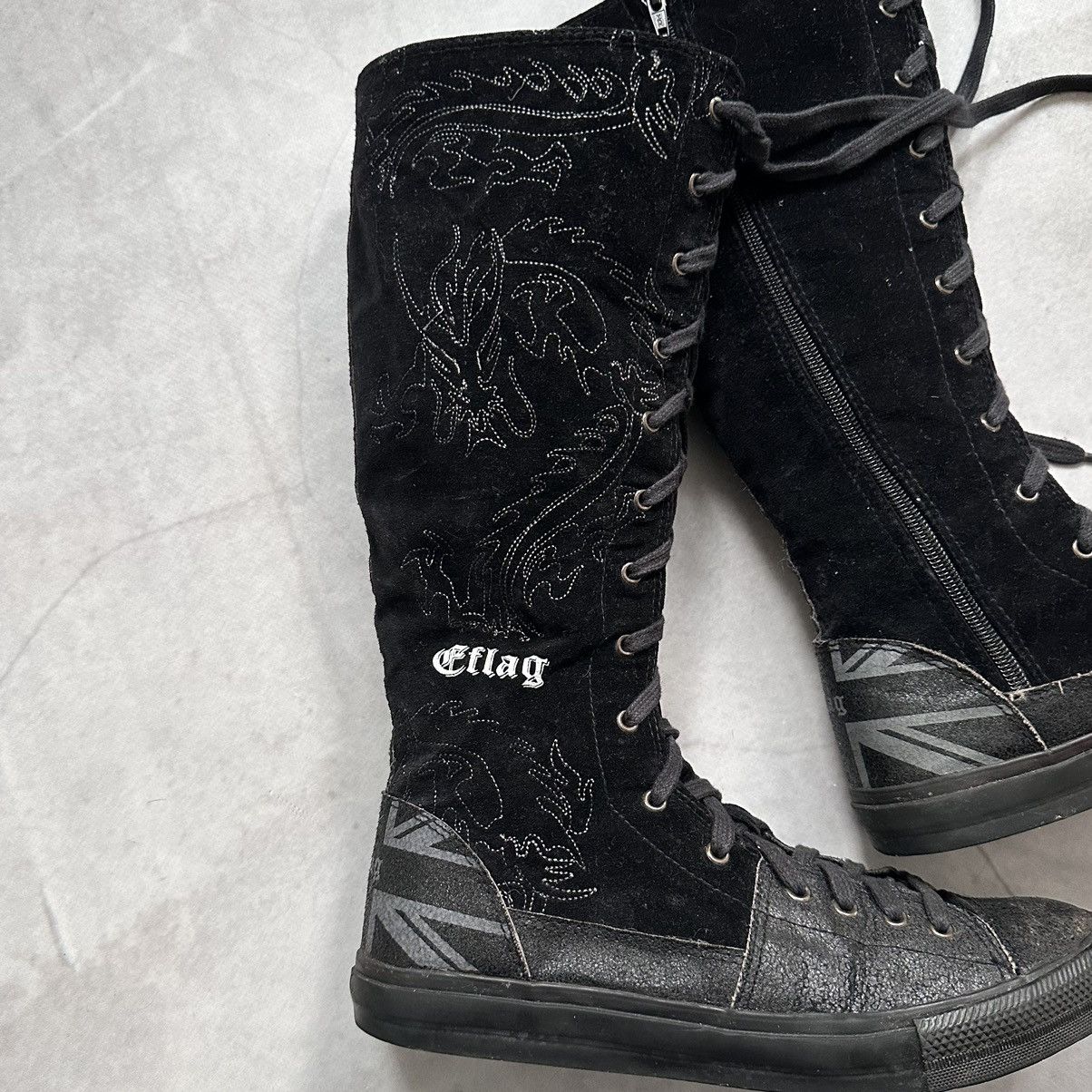 Adidas × Y's Japan Punk Yohji Yamamoto Style Boxing Biker Converse Vibe Size US 9.5 / EU 42-43 - 7 Thumbnail