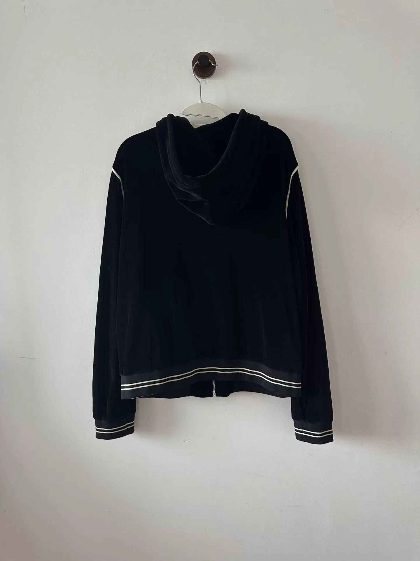 Celine Celine Black Velvet Hooded Jacket XL New Size XL / US 12-14 / IT 48-50 - 2 Thumbnail