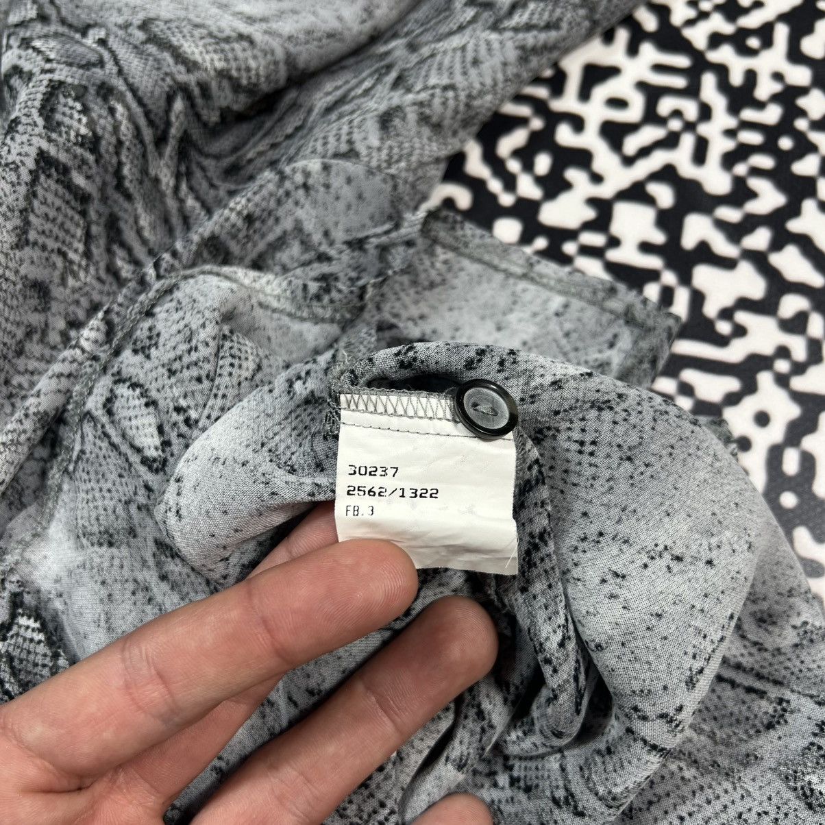 Ferre GF Ferre Snake Python Print Luxury Style Retro Long Shirt Size M / US 6-8 / IT 42-44 - 16 Thumbnail