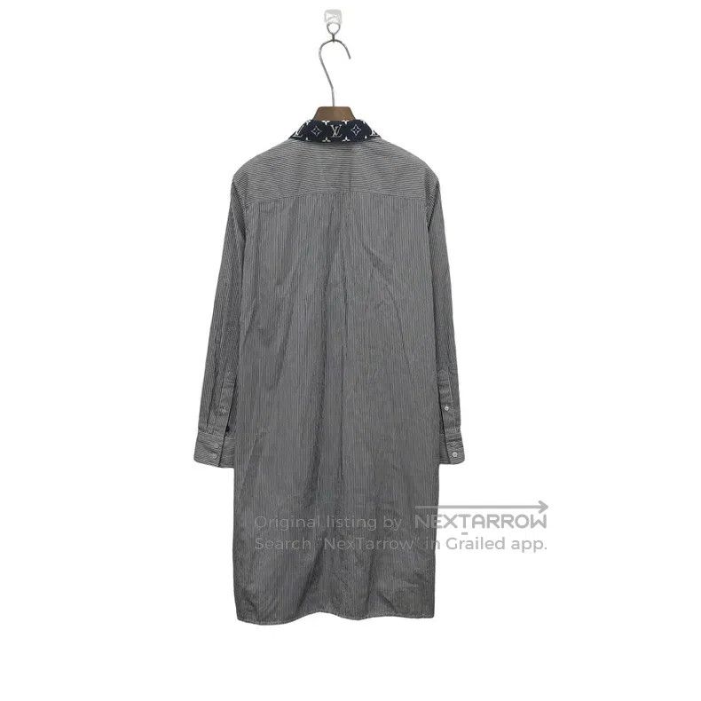 Louis Vuitton Louis Vuitton Neckline printed logo striped shirt Size US XXS / EU 40 - 2 Thumbnail