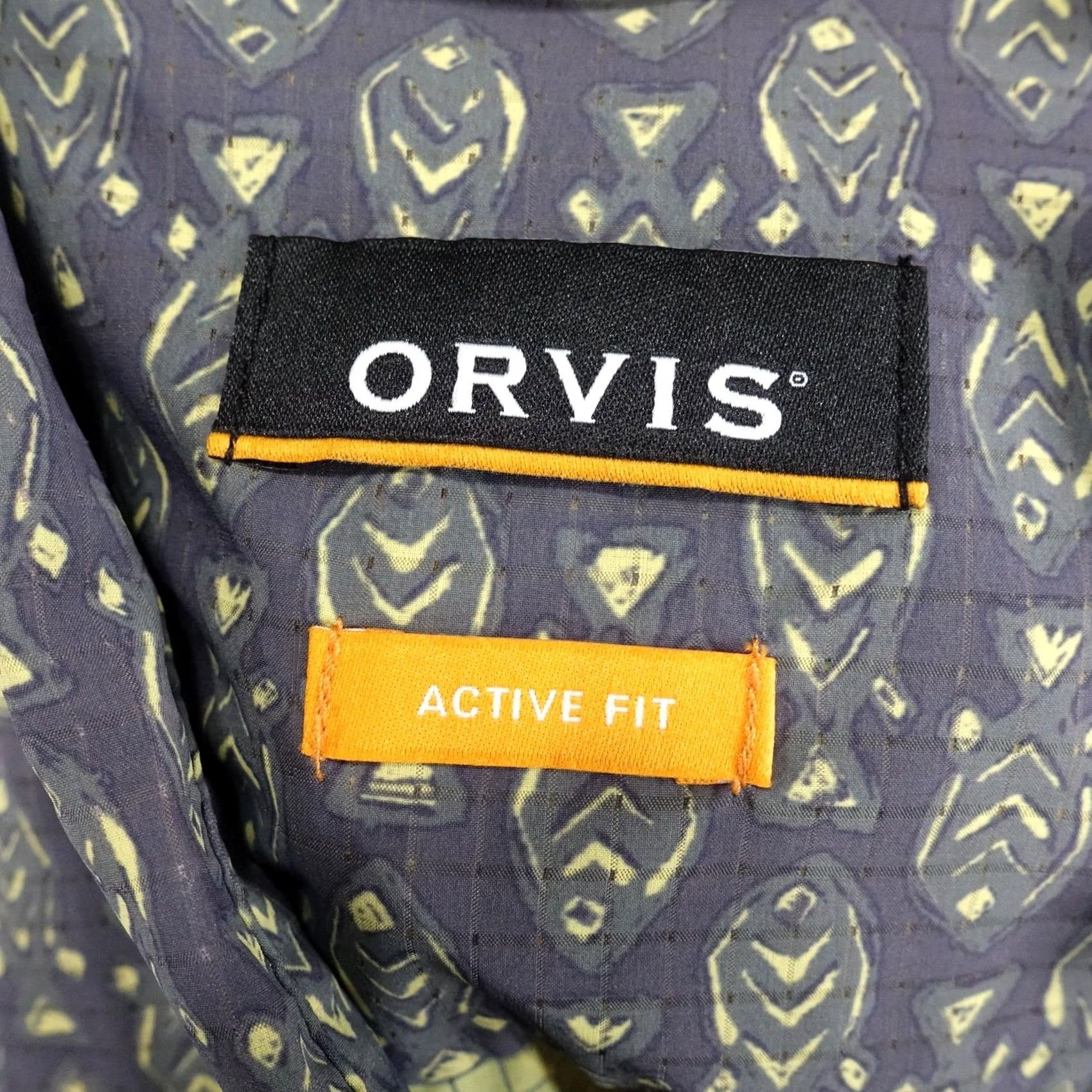 Orvis Orvis Shirt Mens M Gray Short Sleeve Button-Up Active Fit Tropic Tech Size US M / EU 48-50 / 2 - 7 Thumbnail