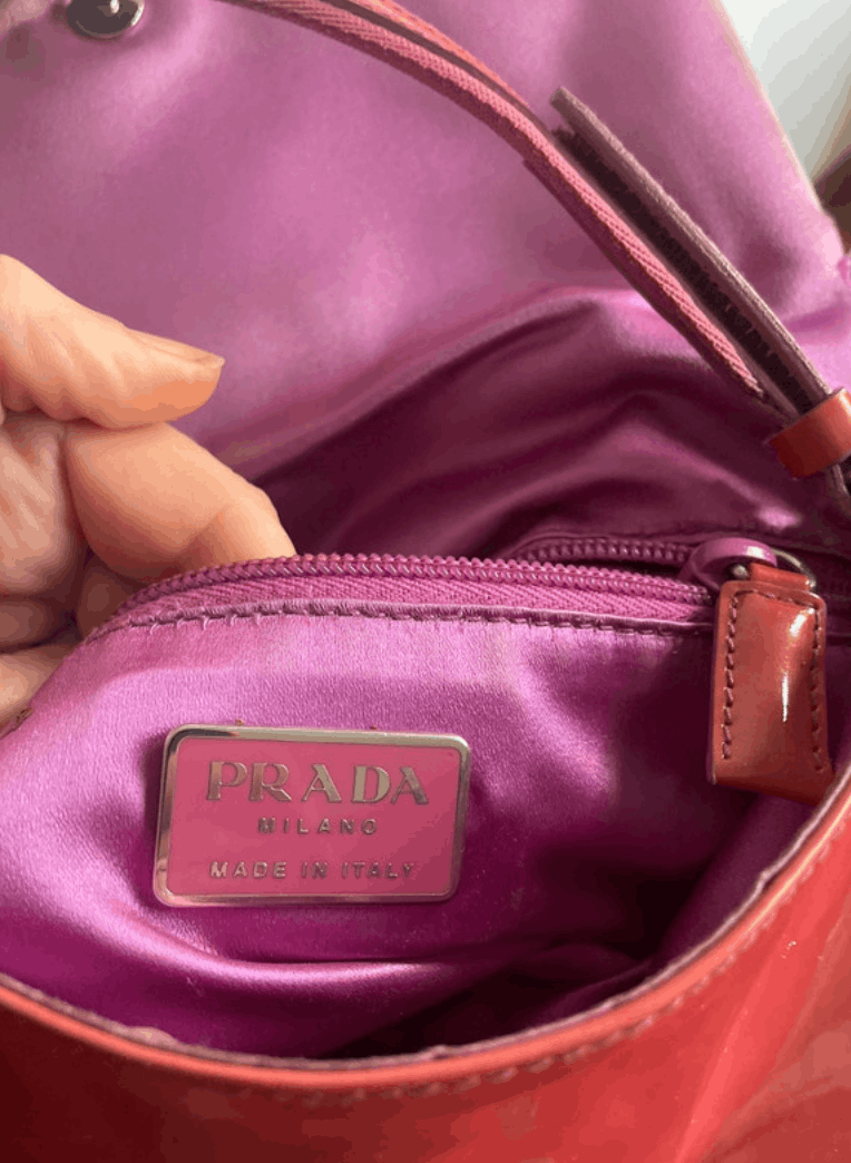Prada Prada Bag 1999 Handbag Leather Shoulder Nylon Vintage Size ONE SIZE - 6 Thumbnail