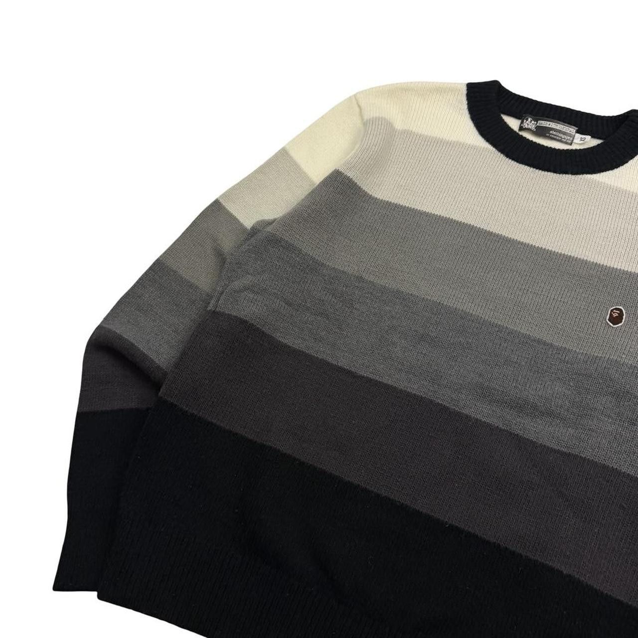 Bape Vintage Bape Striped Gradient Knit Sweatshirt - Extra Small Size US XS / EU 42 / 0 - 6 Thumbnail